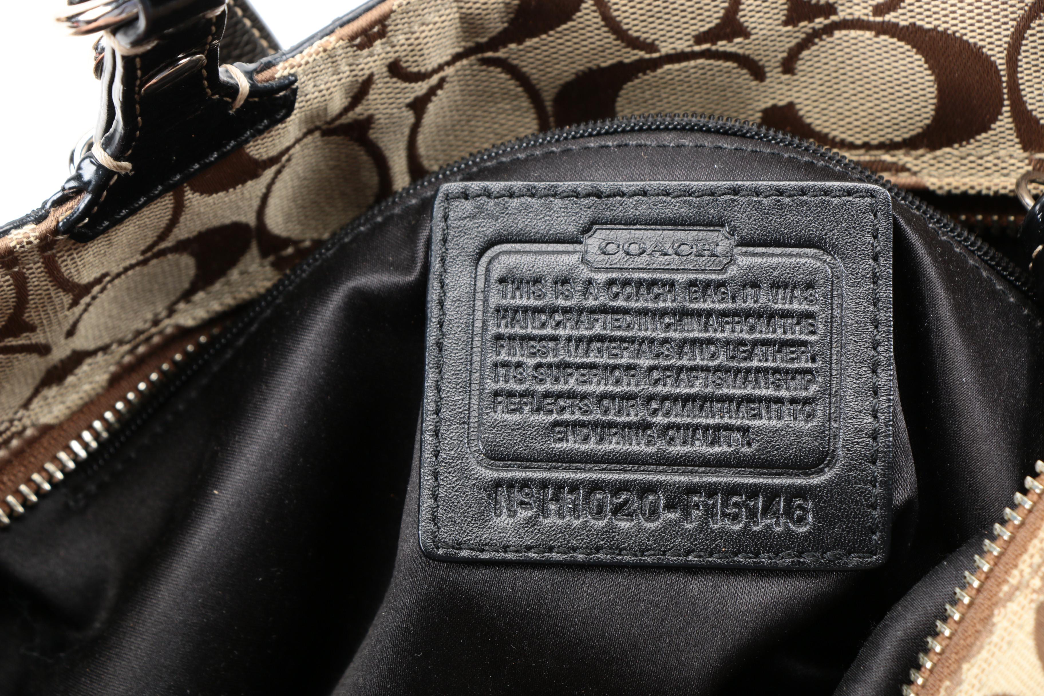Coach Monogram Canvas Bag