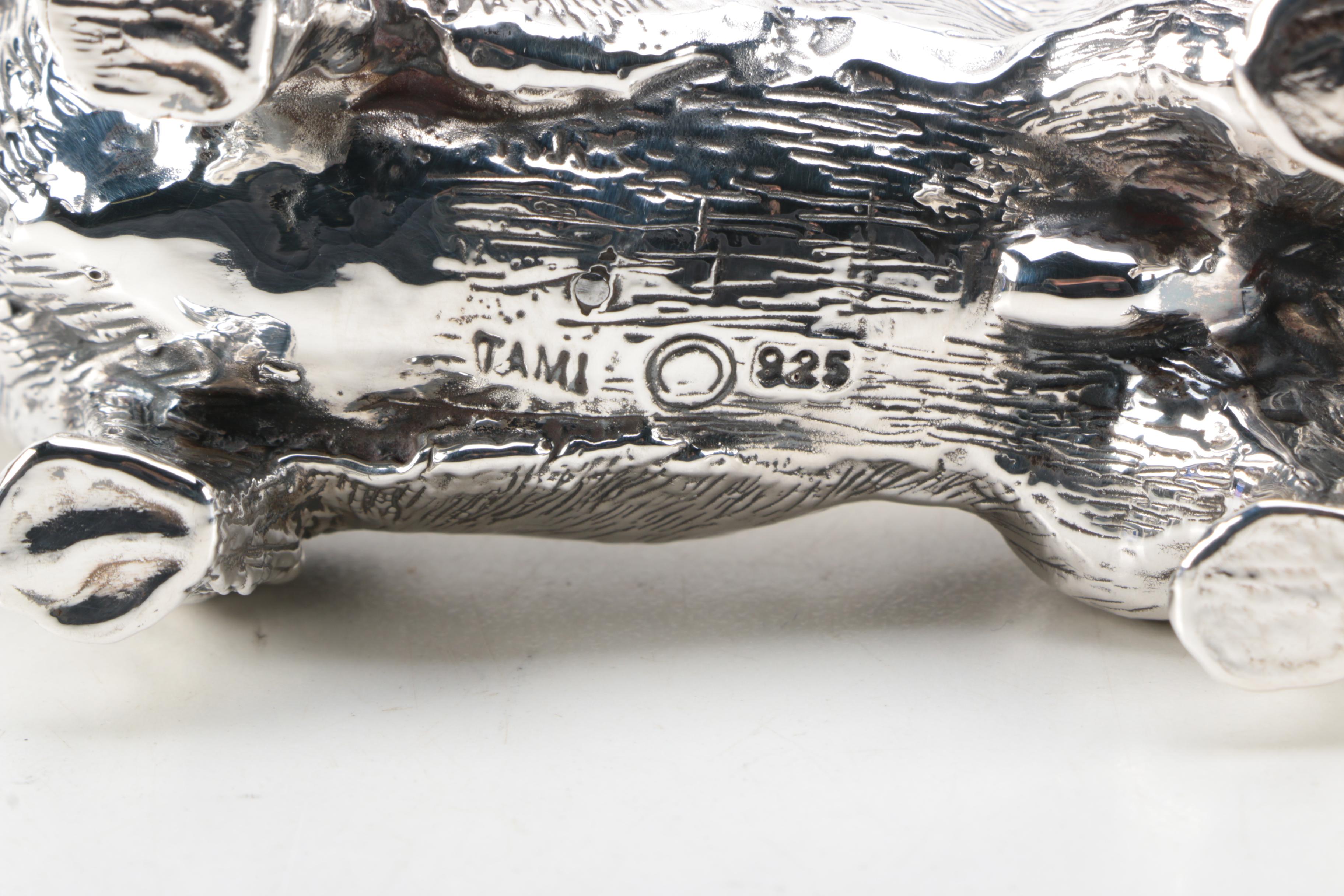 Sterling Silver Corgi Figurine