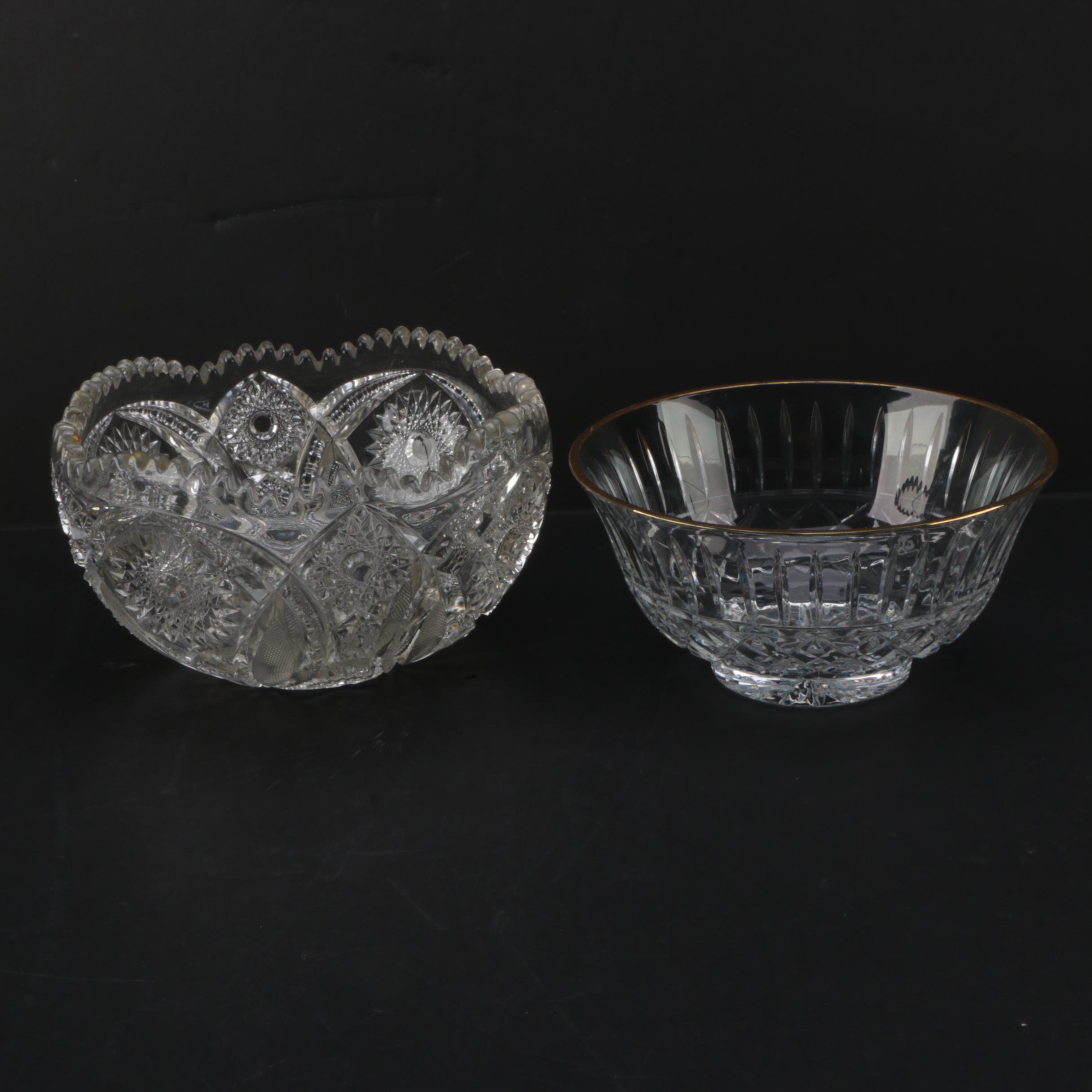 Bowls Including American Brilliant Cut