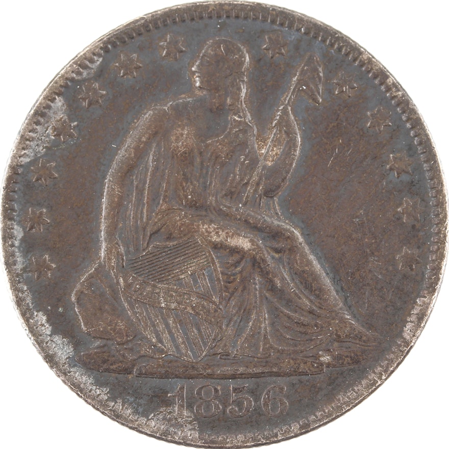 1856 O Liberty Seated Silver Half Dollar