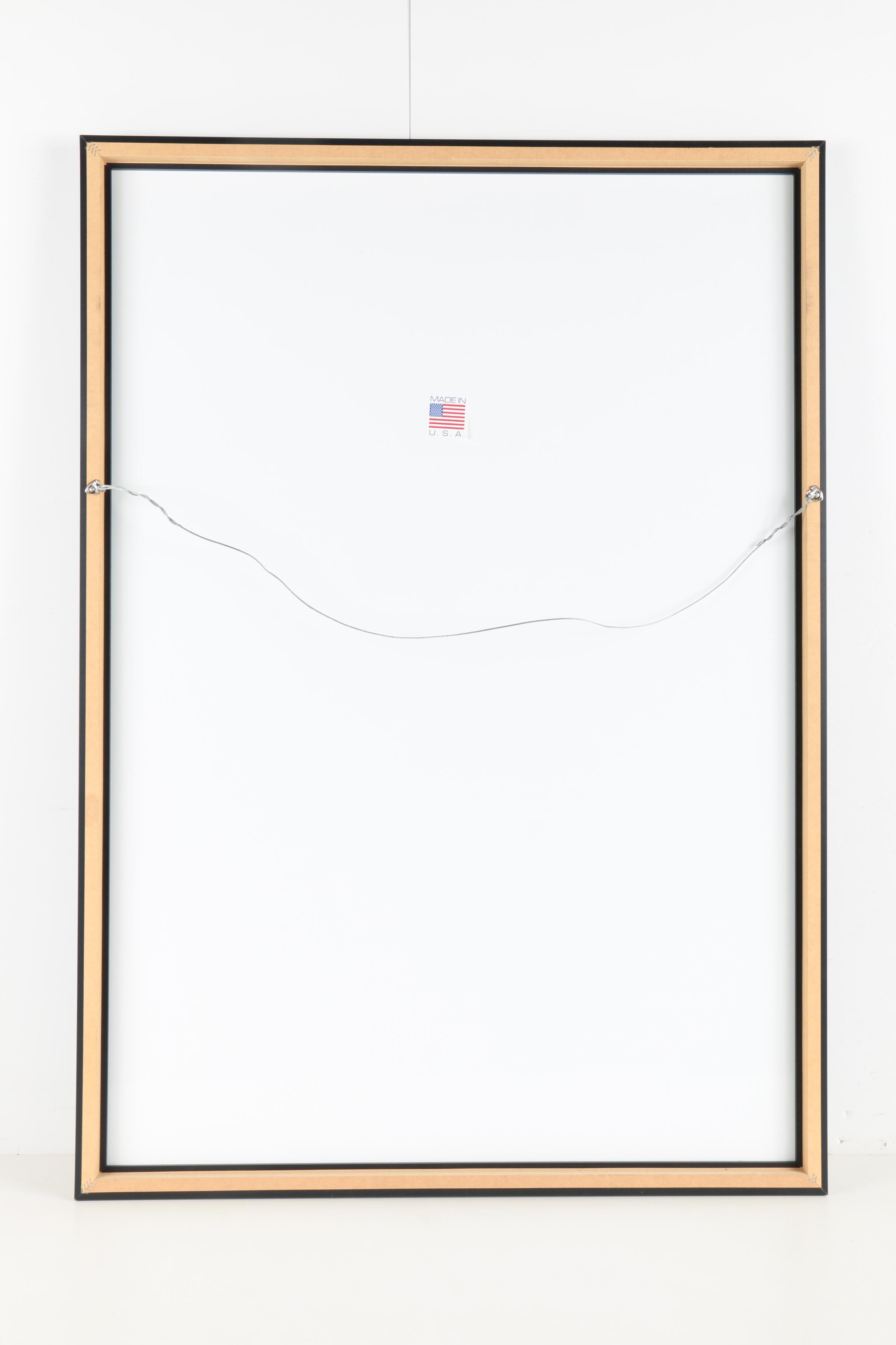 Reproduction Print Photograph on Metal After Slim Aarons' "Oberon’s Lunch"