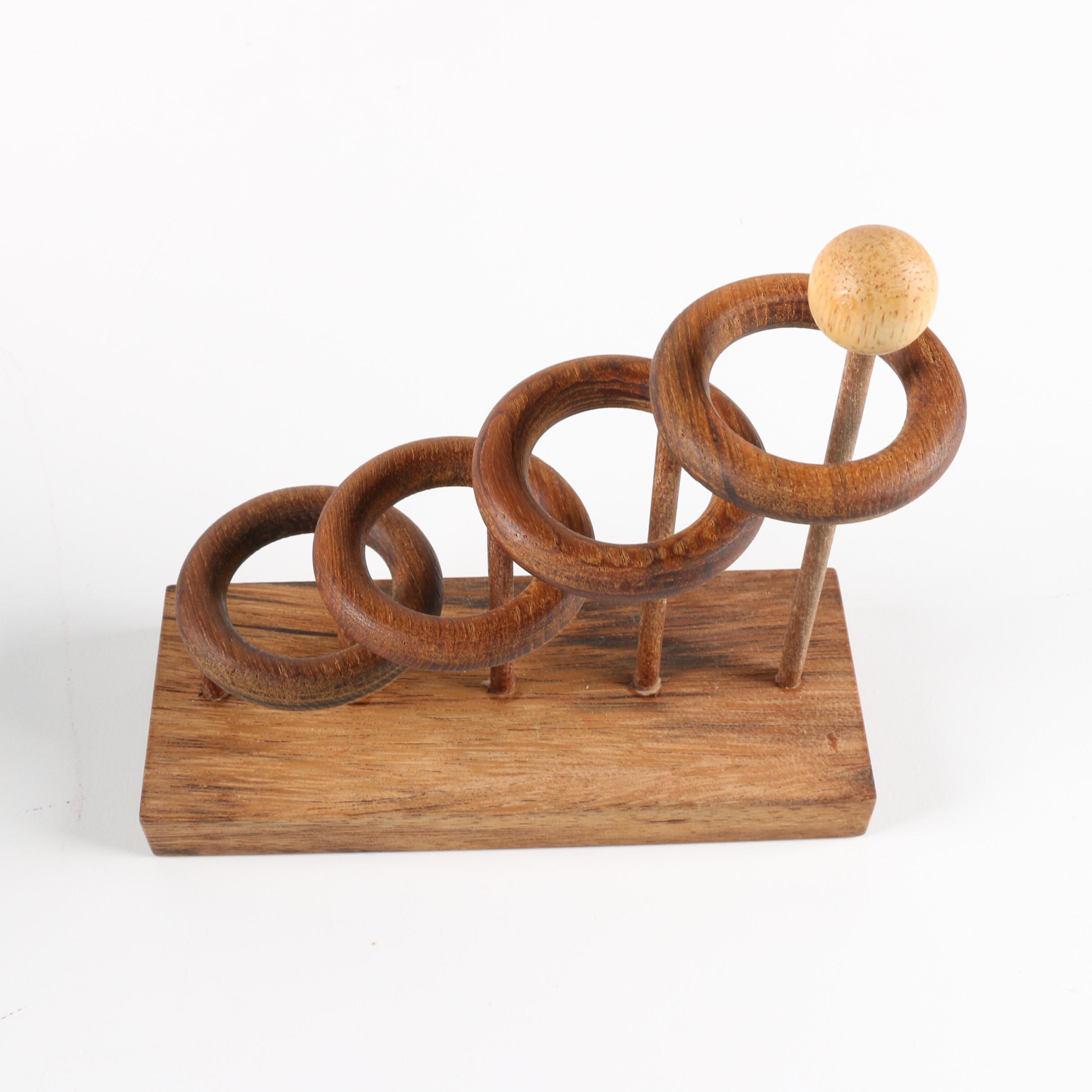 Vintage MK Fondue Set and Wood Decor