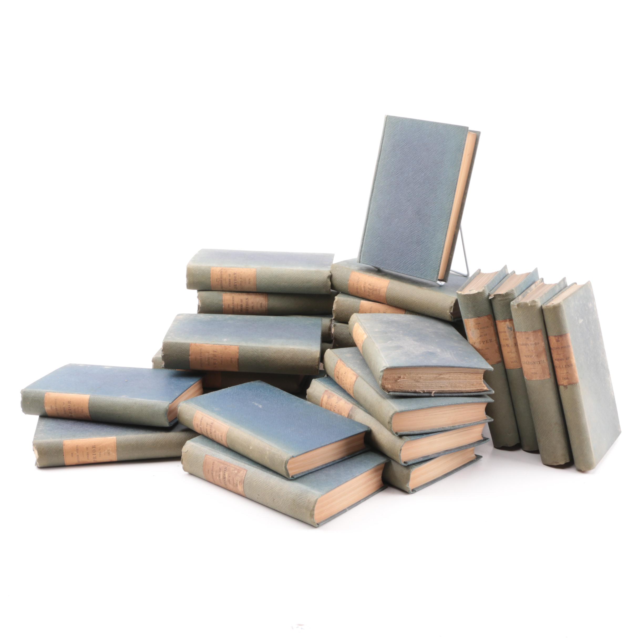 Collection of 1850s "The British Poets" Books