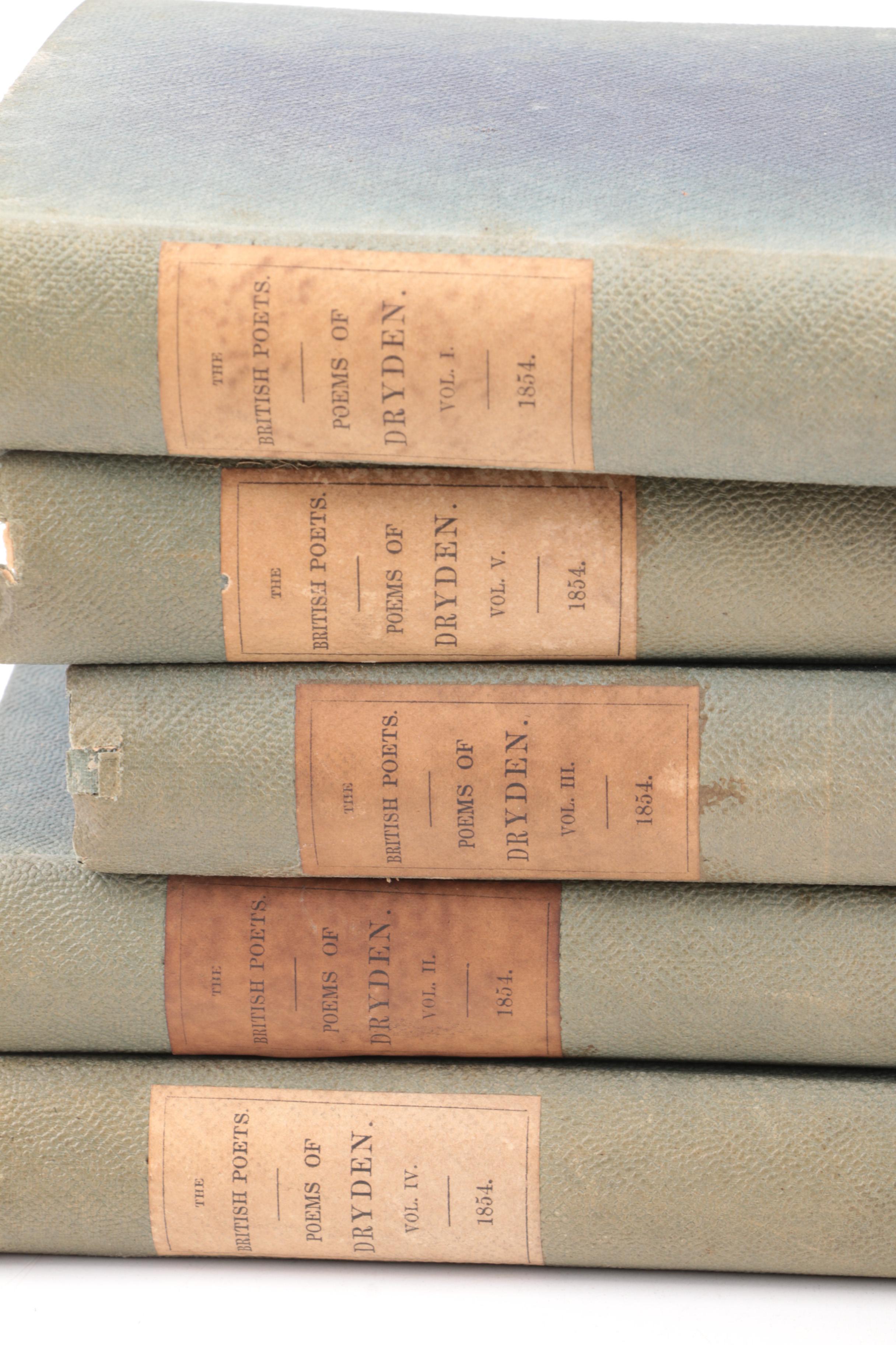 Collection of 1850s "The British Poets" Books