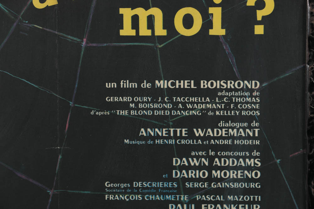 French Movie Poster "Voulex Vous Danser Avec Moi"