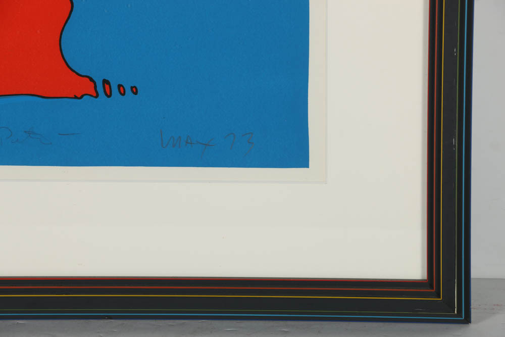 Peter Max Limited Edition Serigraph on Paper "Prince in Blue"