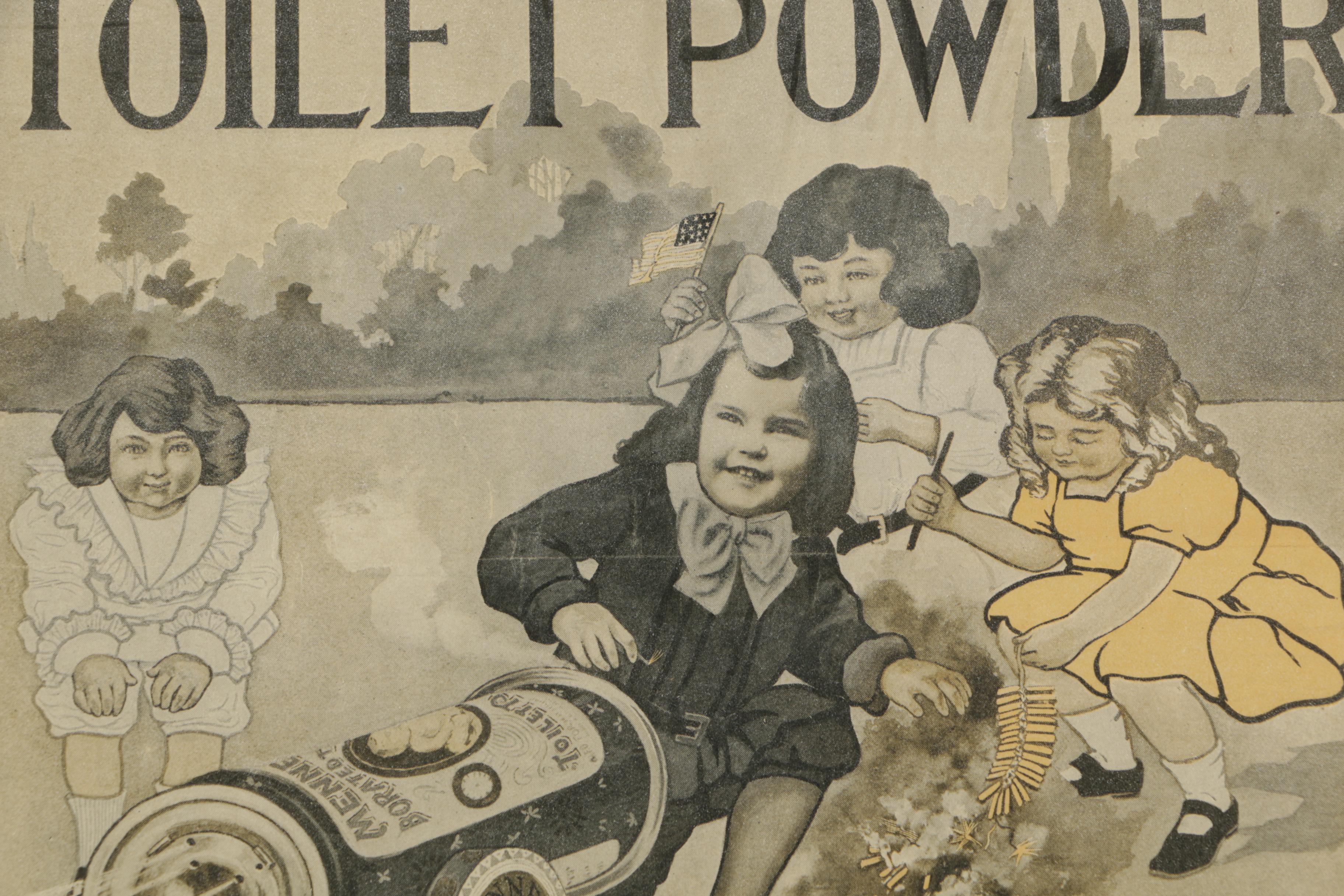 Vintage Advertisement for Mennen's Borated Talcum Toilet Powder