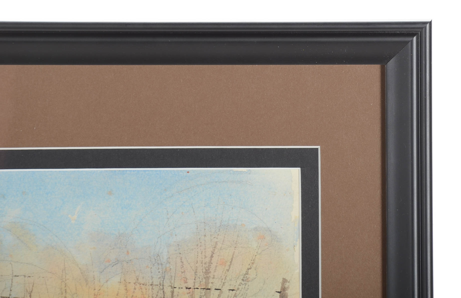 Homer O. Hacker Watercolor Painting of a Chapel