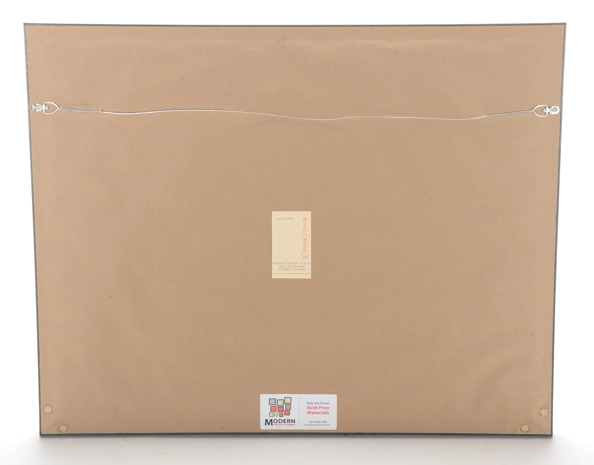 Homer O. Hacker Watercolor Painting of a Chapel