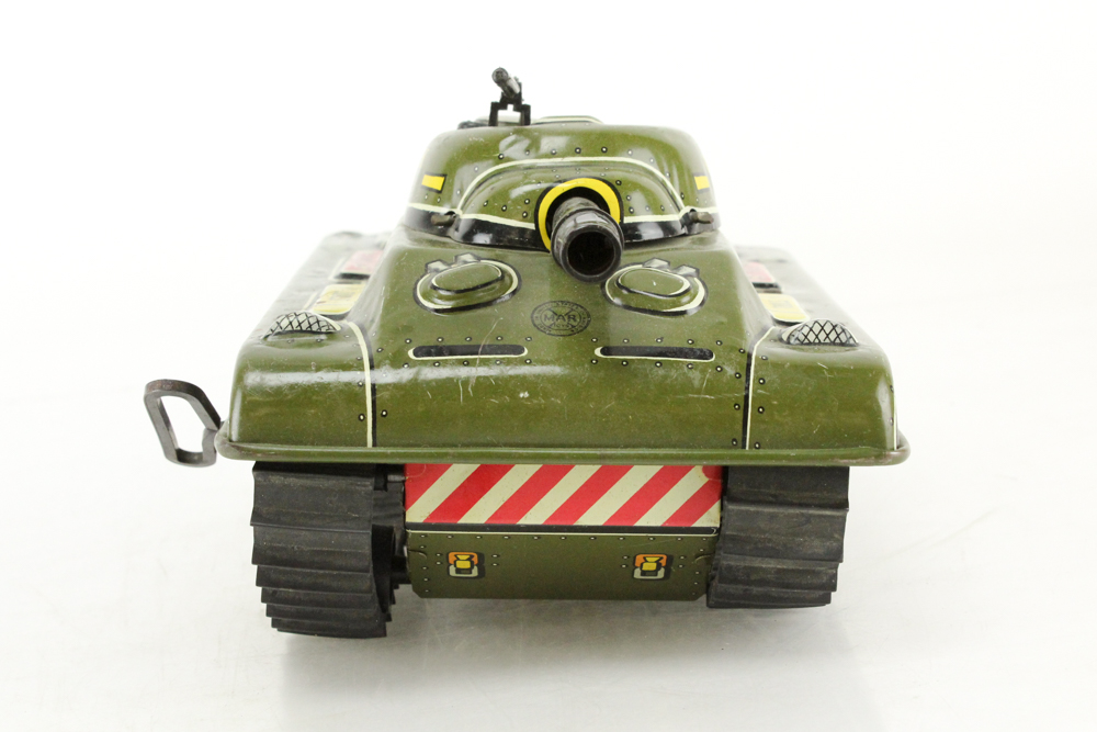 1950s Tin U.S. Army Wind-Up Tank by Marx
