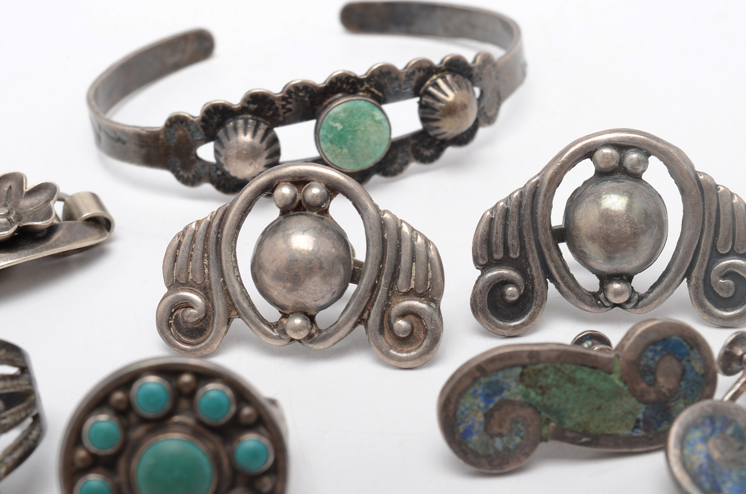 Sterling Silver South Western Style Jewelry Assortment