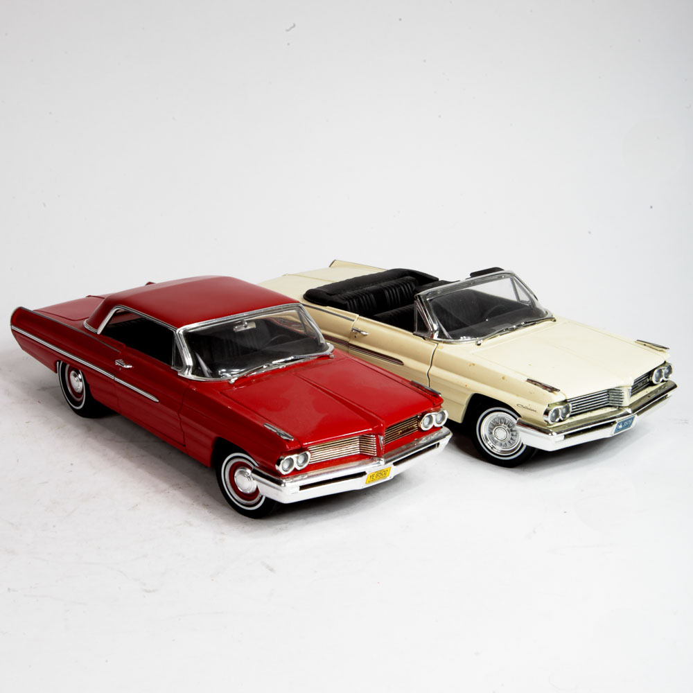 Pair of 1962 Pontiac Catalina Die-Cast Cars