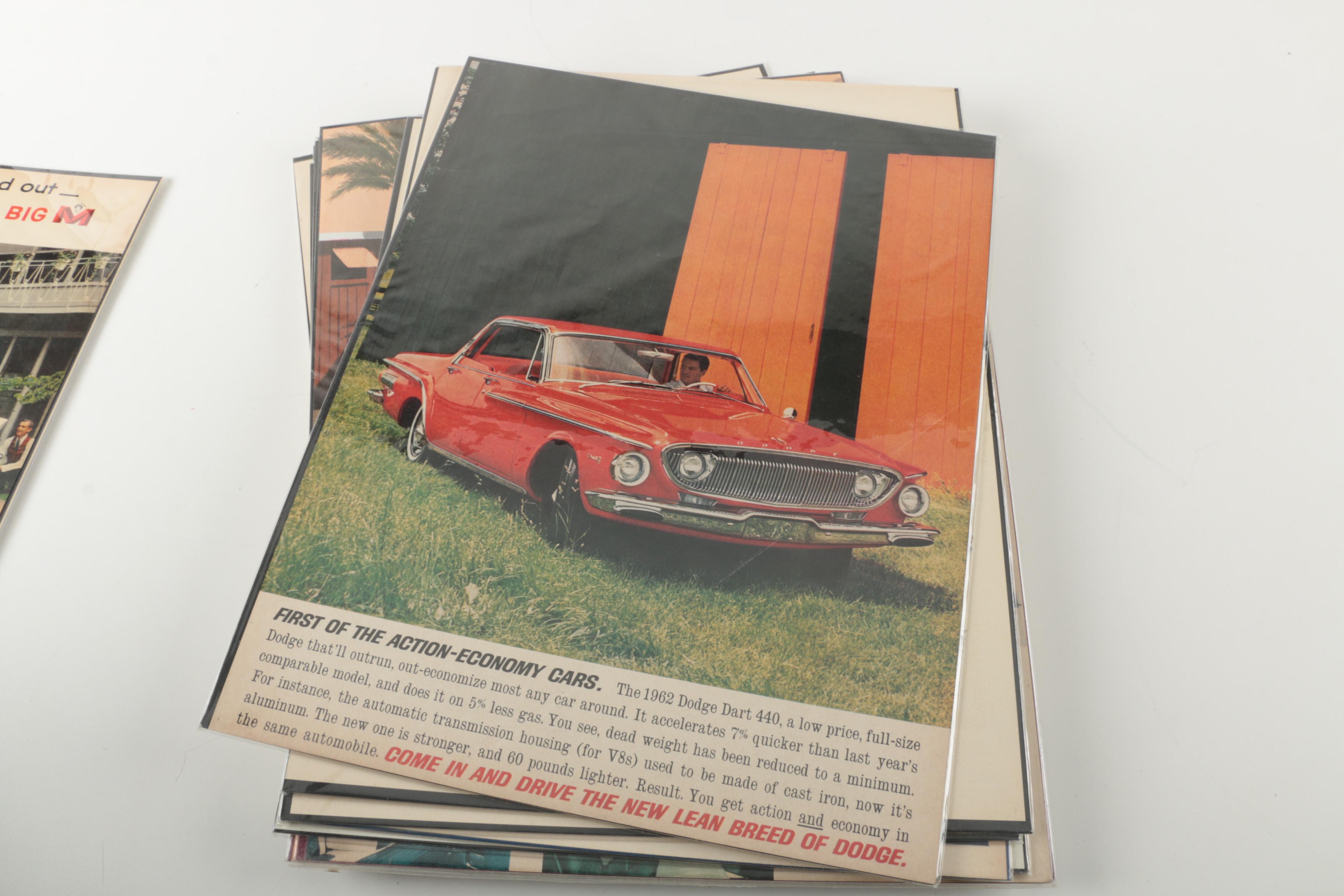 Vintage Car Poster Ad Collection