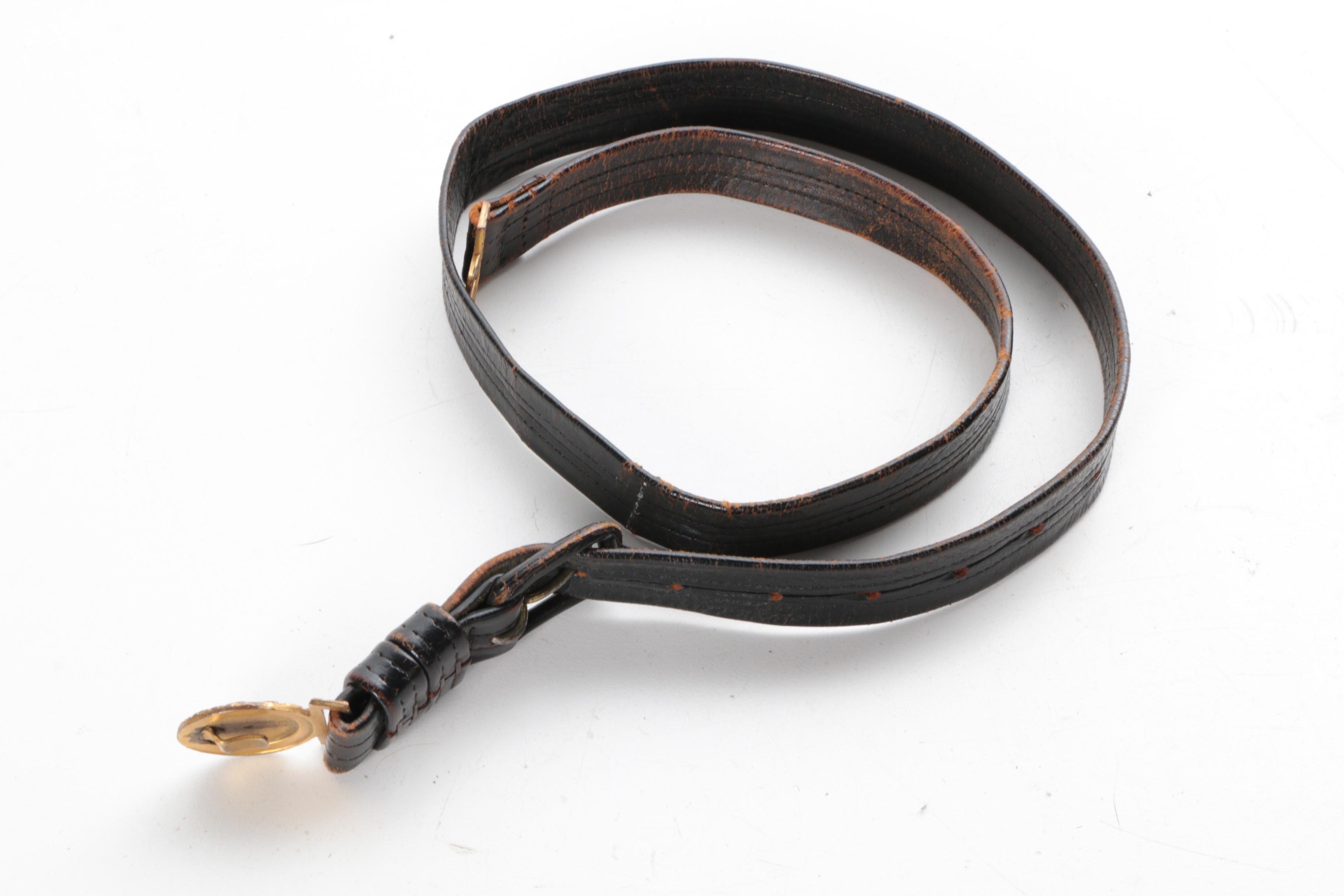 Men's Navy Military Uniform with Belt