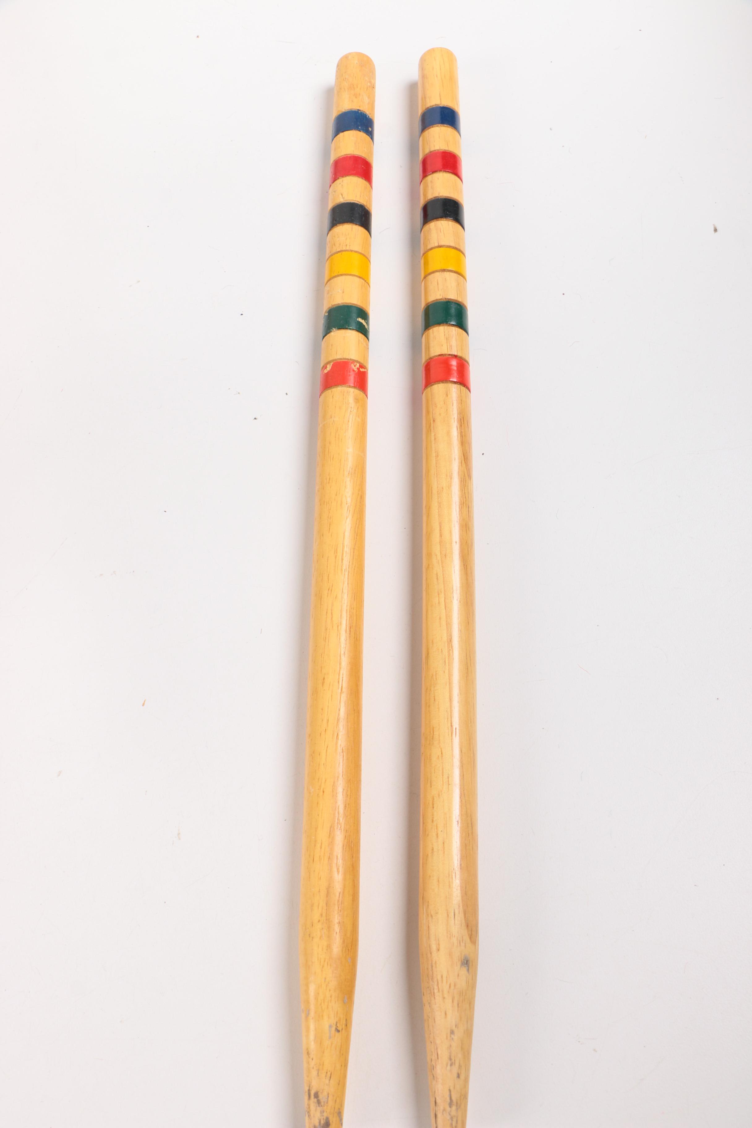 Wooden Croquet Set by Sportcraft