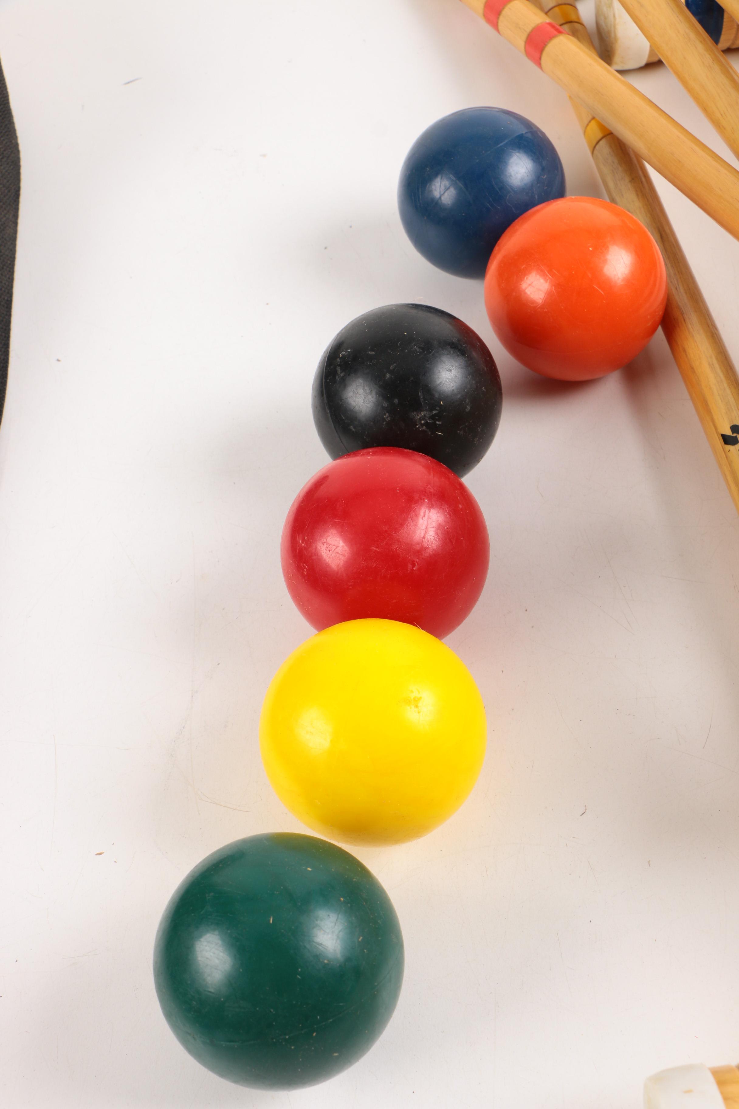 Wooden Croquet Set by Sportcraft