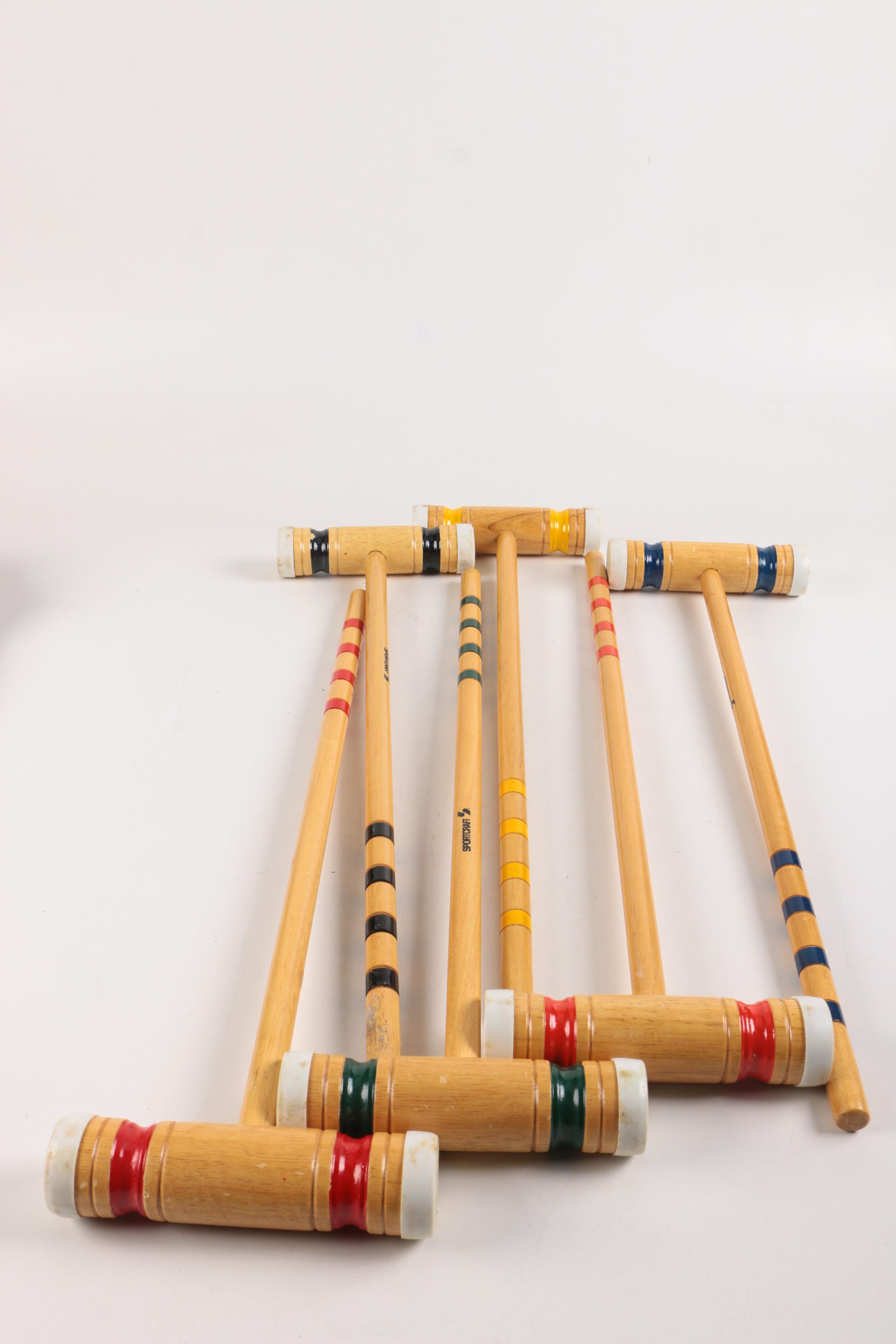 Wooden Croquet Set by Sportcraft