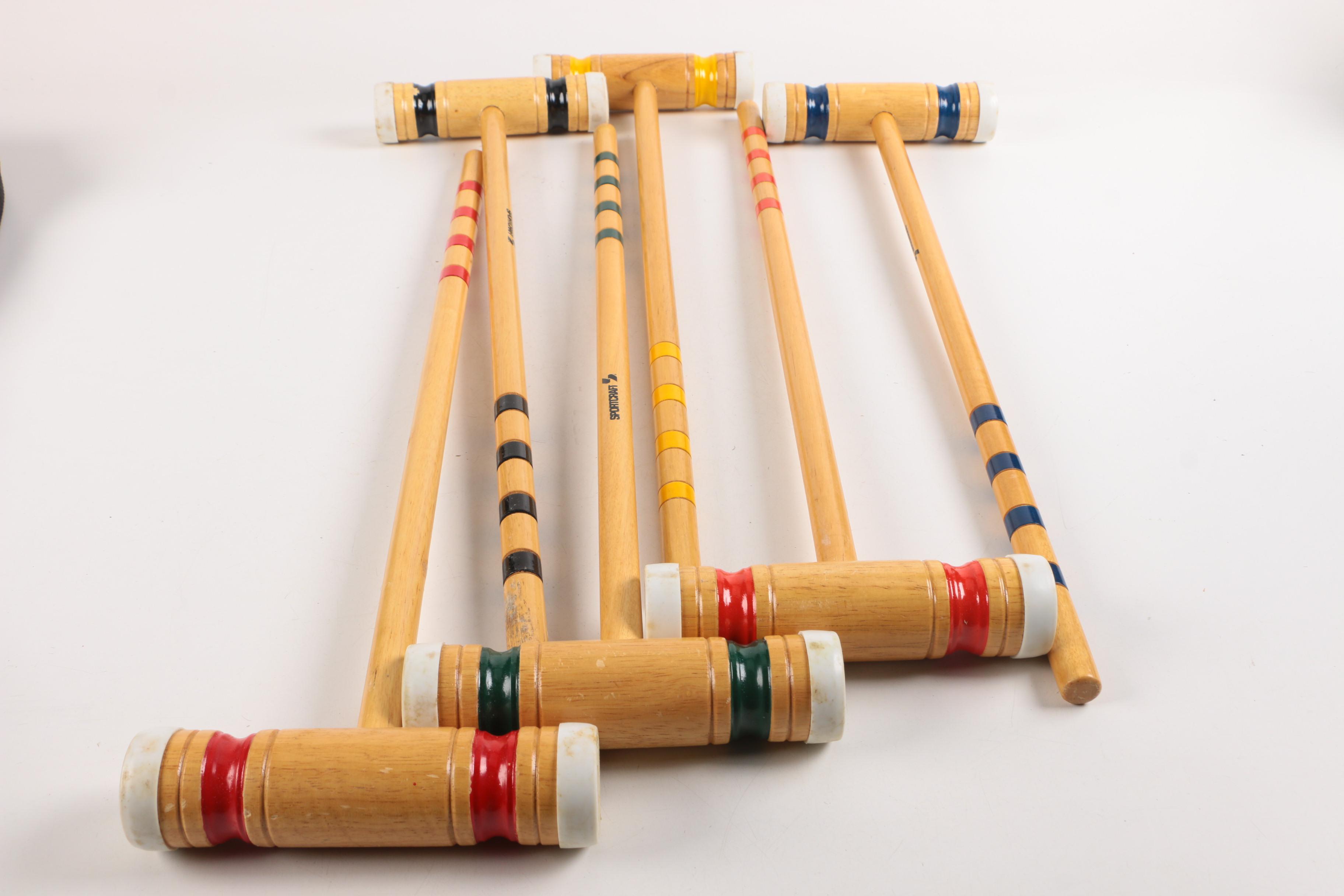 Wooden Croquet Set by Sportcraft