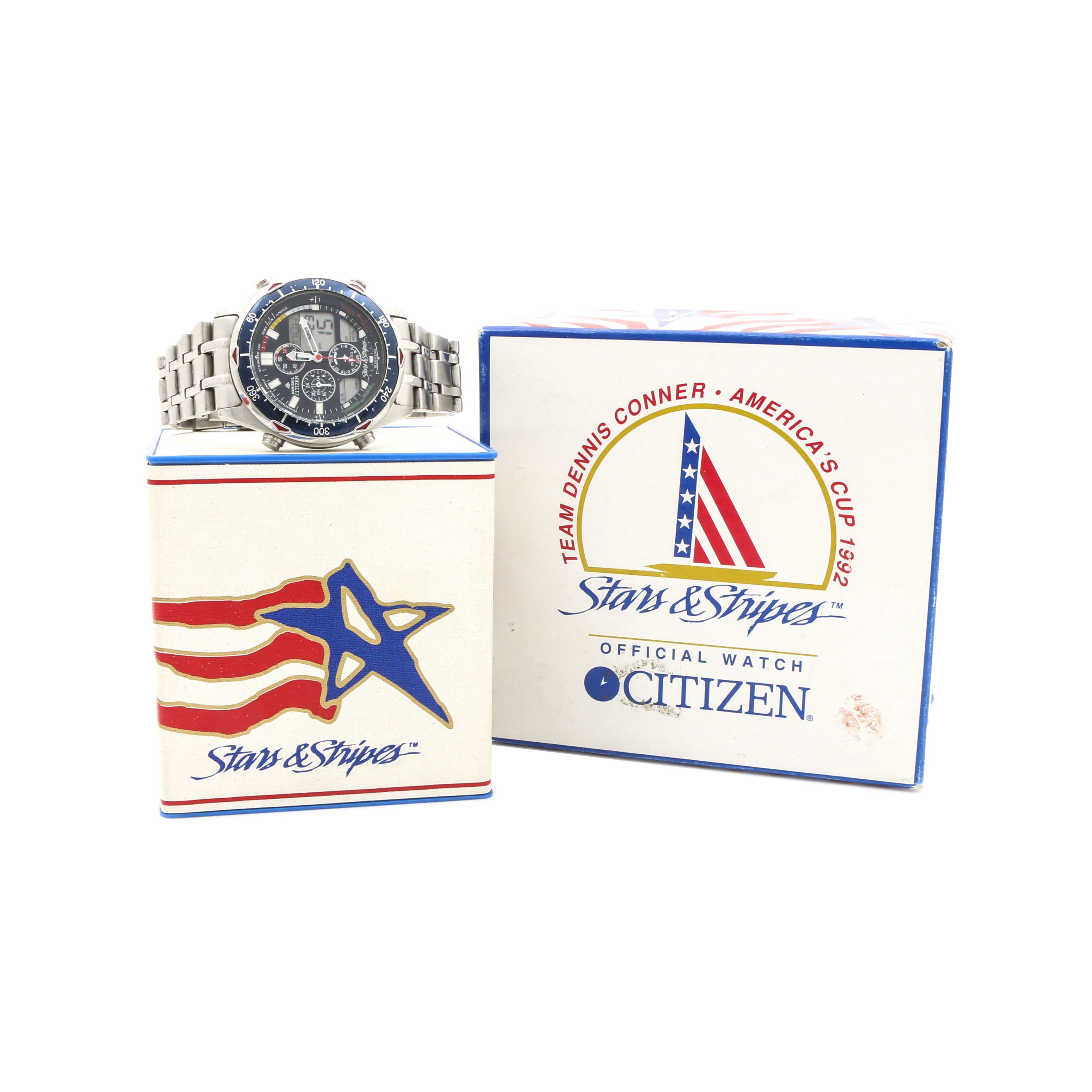 Citizen Navisail Stars & Stripes Stainless Steel Watch