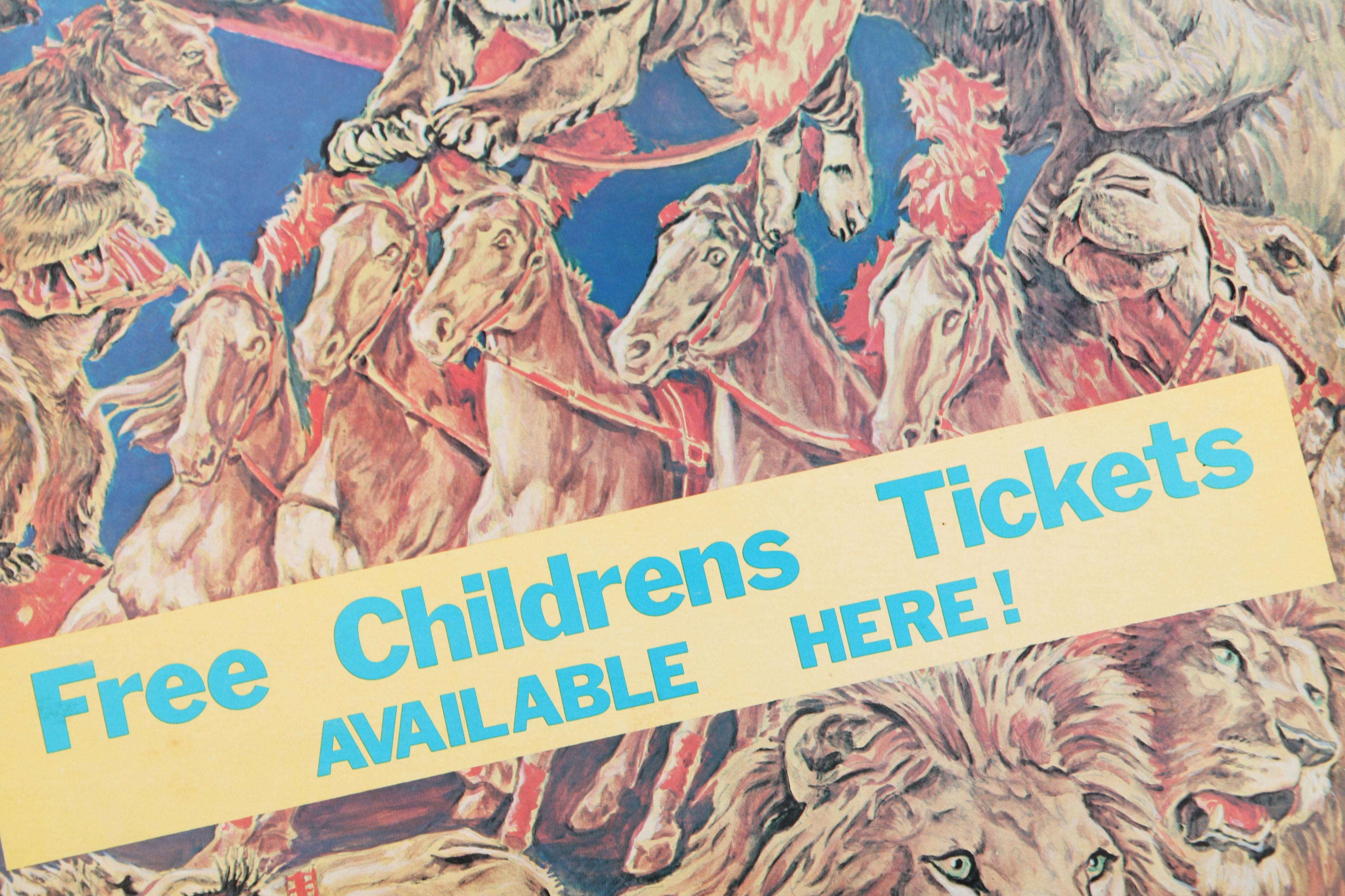 Two Circa 1970s Circus Vargas "Under the Big Top" Circus Posters