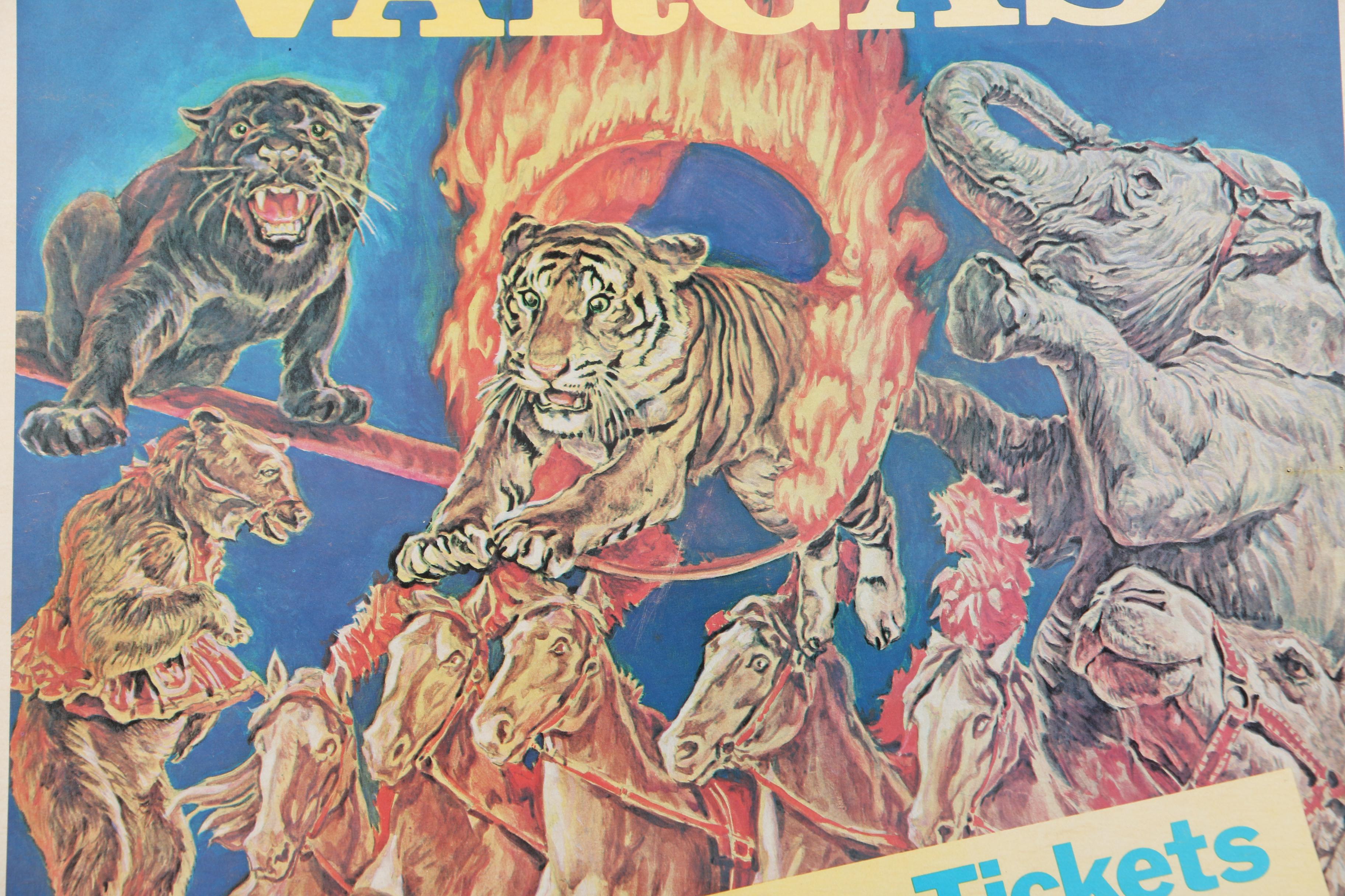 Two Circa 1970s Circus Vargas "Under the Big Top" Circus Posters