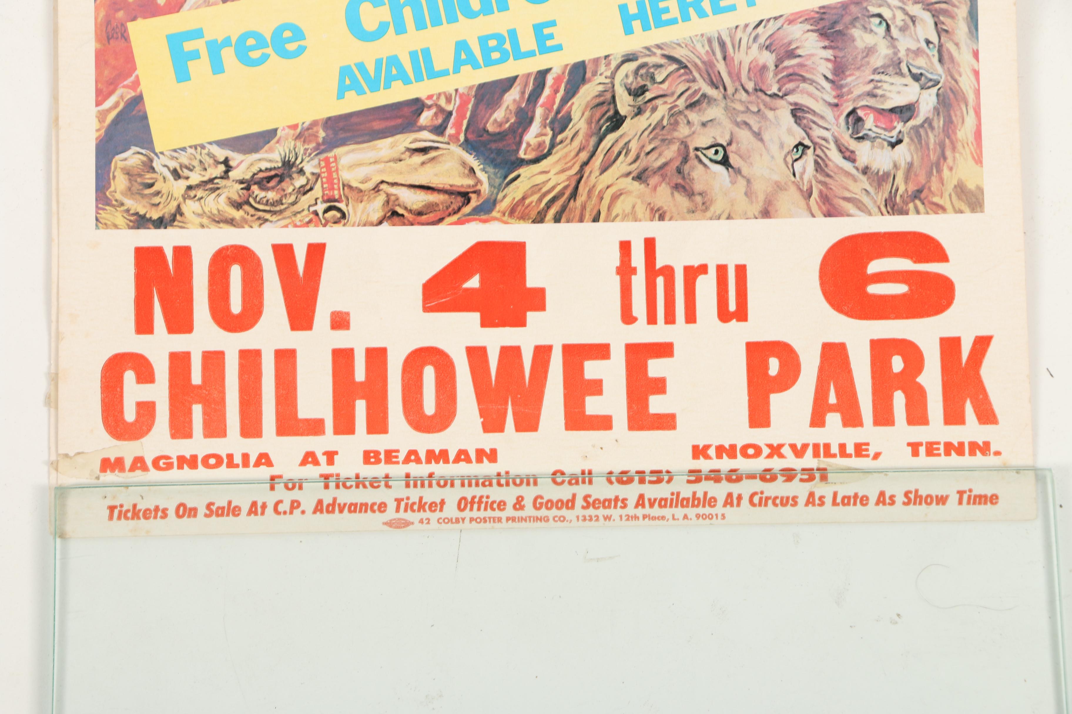 Two Circa 1970s Circus Vargas "Under the Big Top" Circus Posters