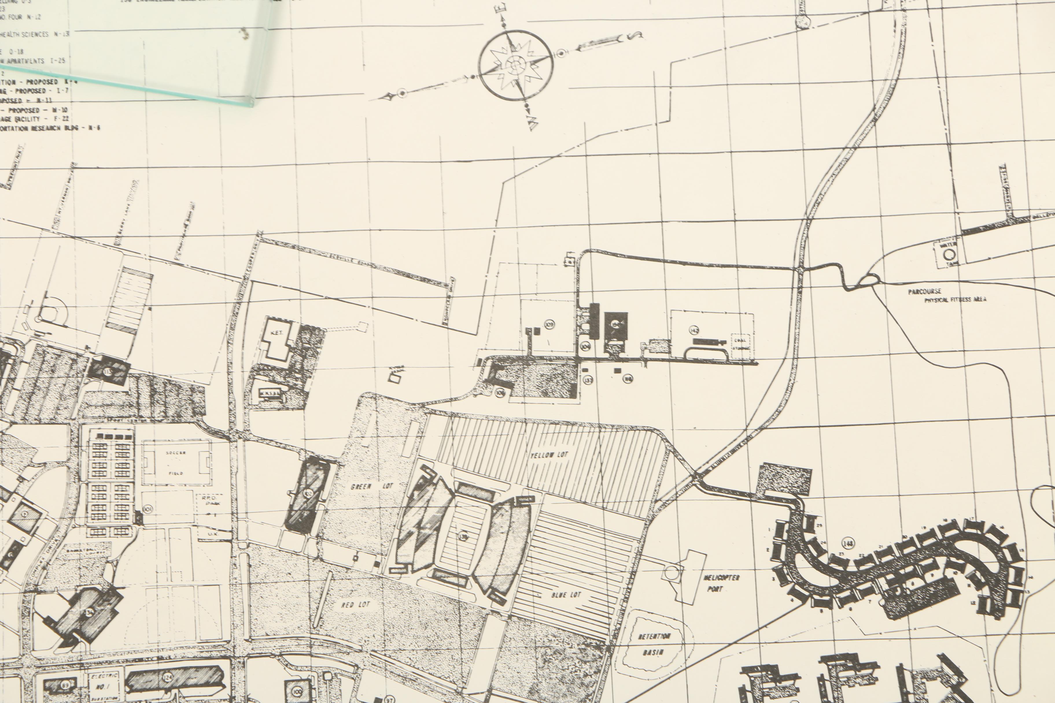 1970s Topographic Maps of Lexington and Map of the University of Kentucky