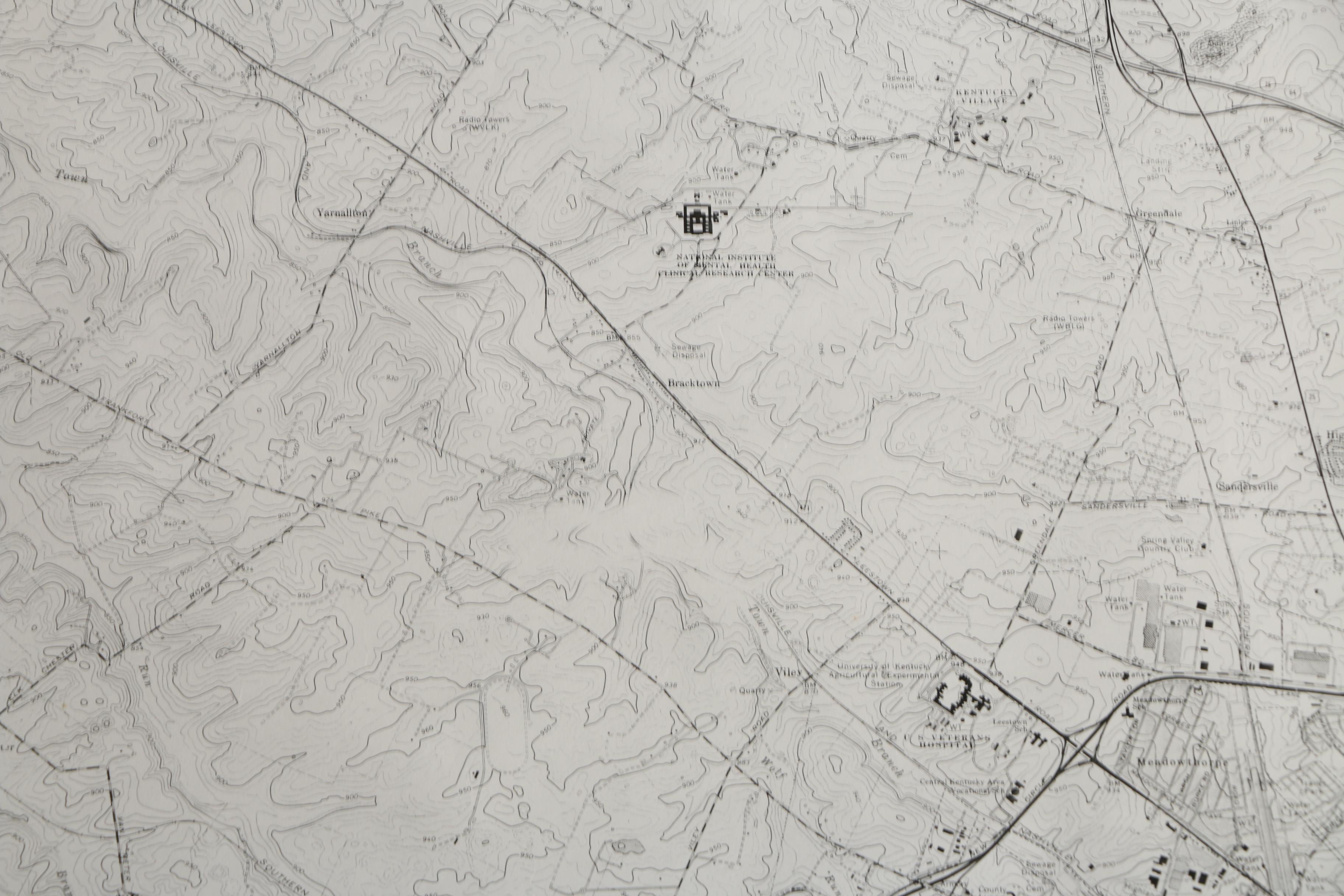 1970s Topographic Maps of Lexington and Map of the University of Kentucky