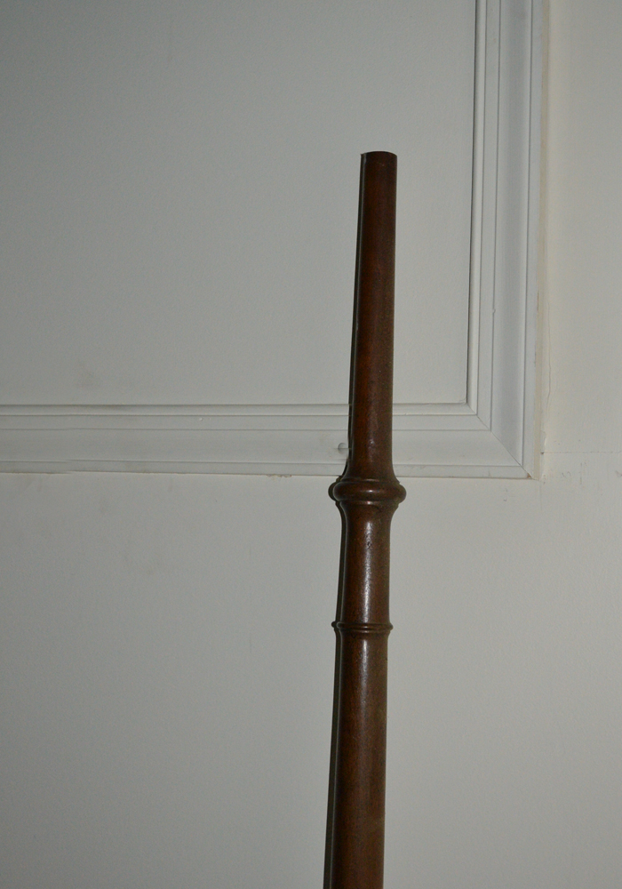 Twin-Size Walnut Four-Poster Bed Frame