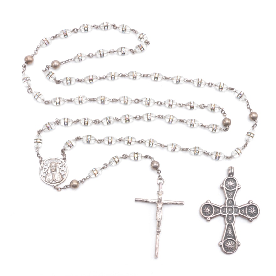 Creed Sterling Rosary and Metropolitan Museum of Art Cross