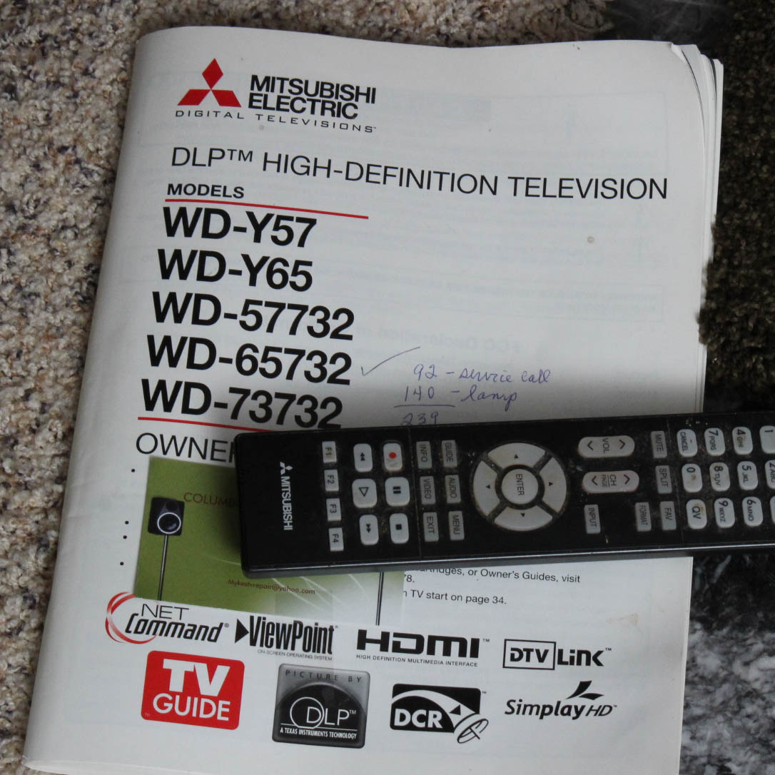 65" WD-65732 Mitsubishi TV