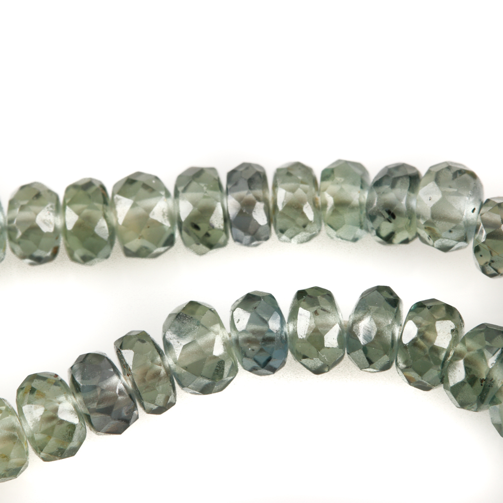 Mixed Metal Green Tourmaline and Sapphire Necklace