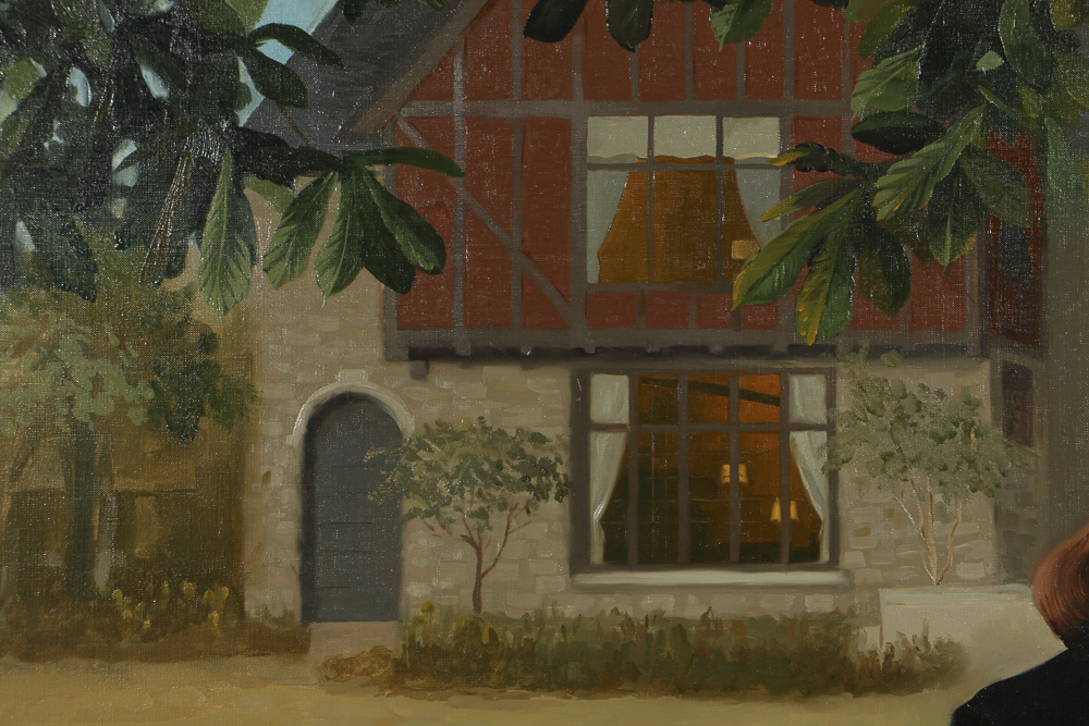 Simmie Knox Oil Painting on Canvas Portrait of a Reclining Woman