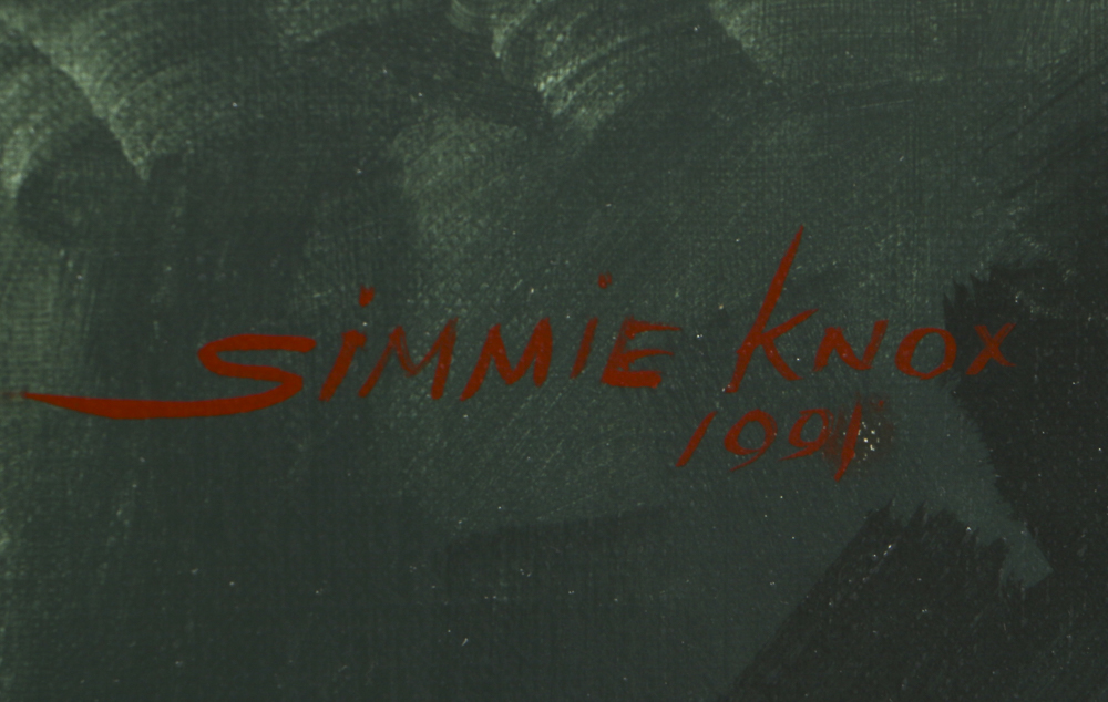 Simmie Knox Oil Painting on Canvas Portrait of a Man and Woman