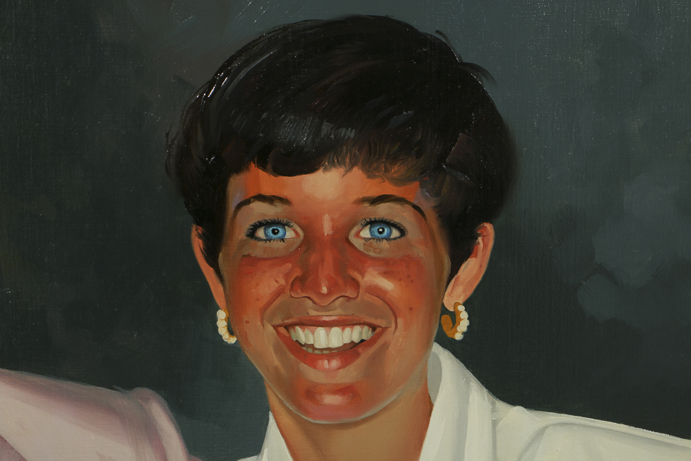 Simmie Knox Oil Painting on Canvas Portrait of a Man and Woman