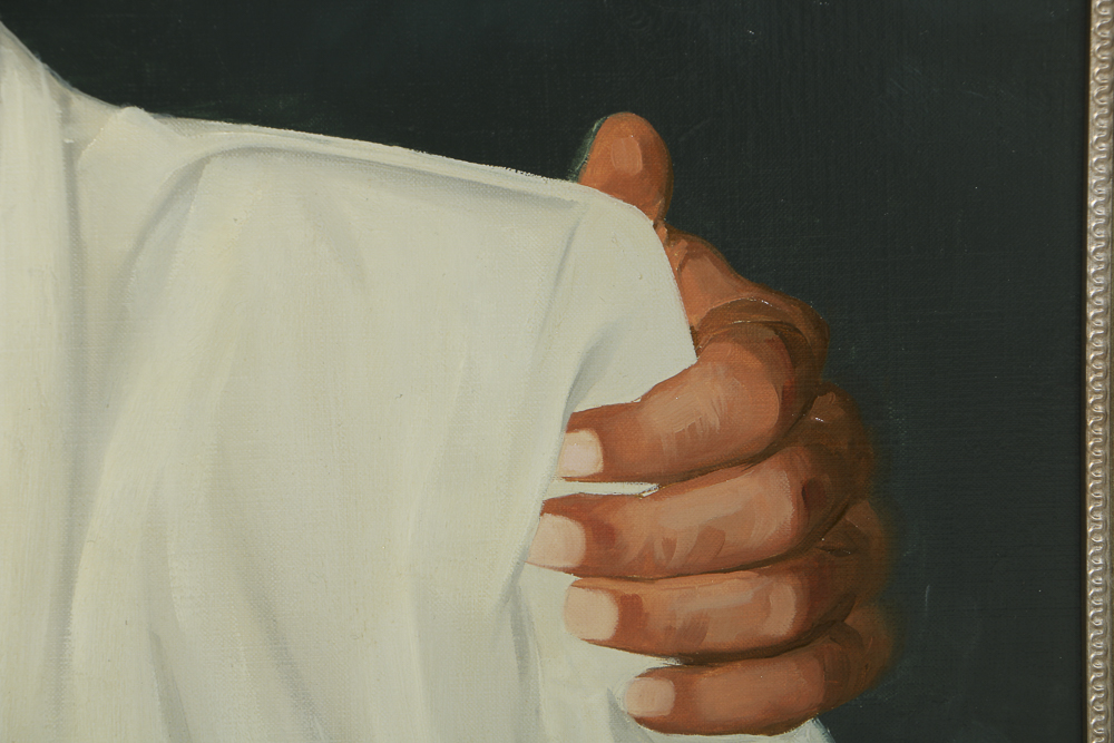 Simmie Knox Oil Painting on Canvas Portrait of a Man and Woman