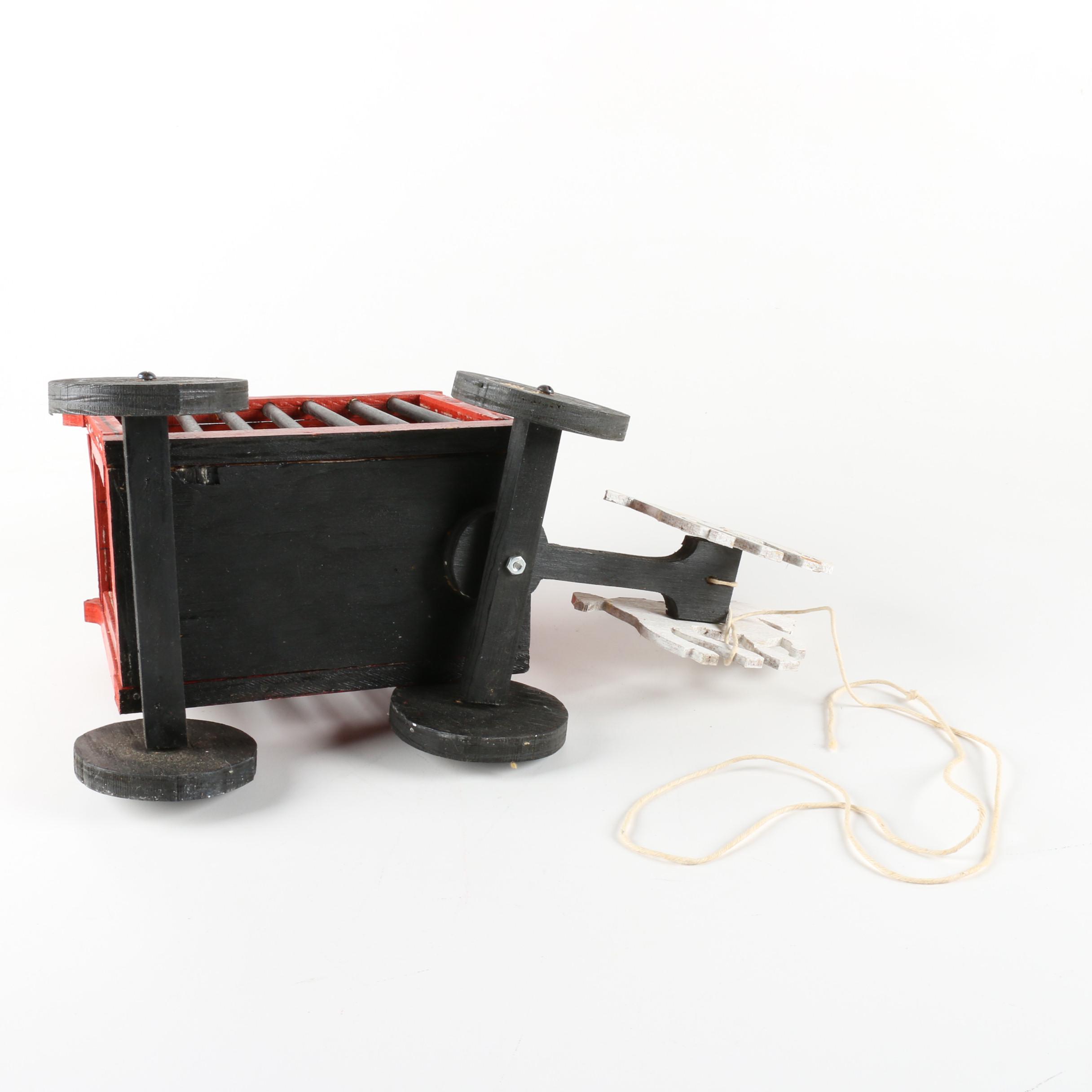 Vintage Wooden Circus Parade Pull Toys