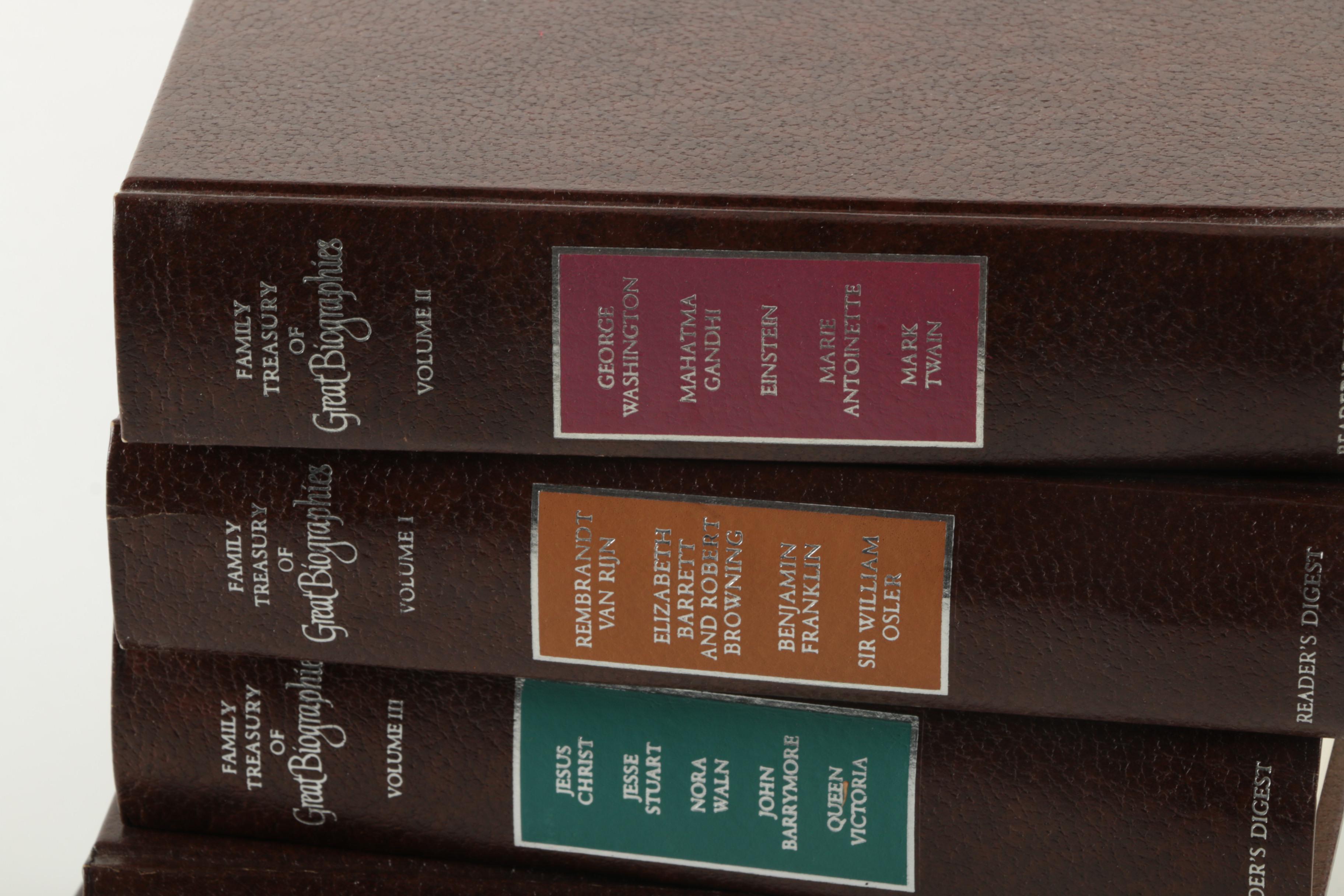 Collection of 1970 First Edition "Family Treasury of Great Biographies"