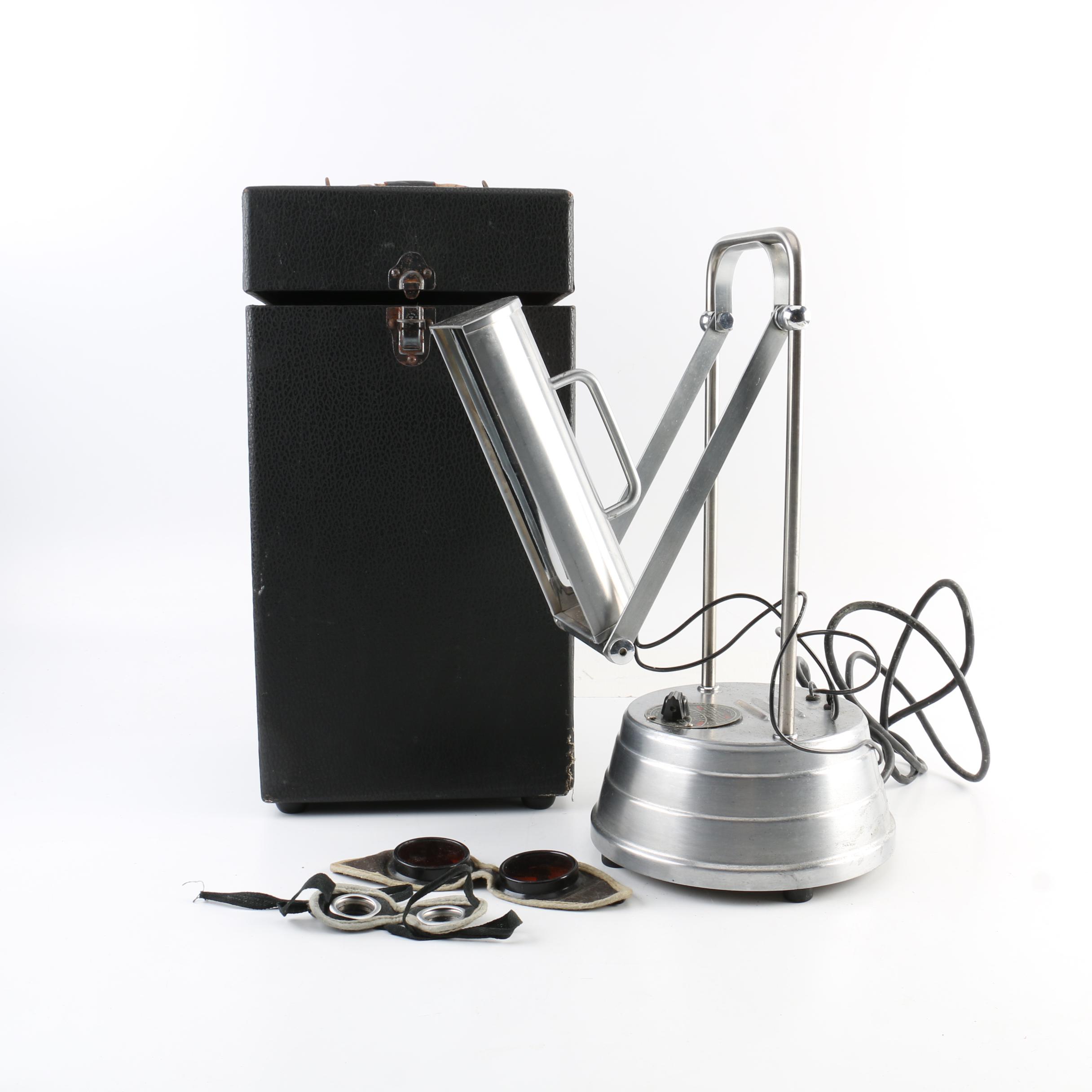 Vintage Sun-Kraft Ultraviolet Therapy Lamp with Accessories