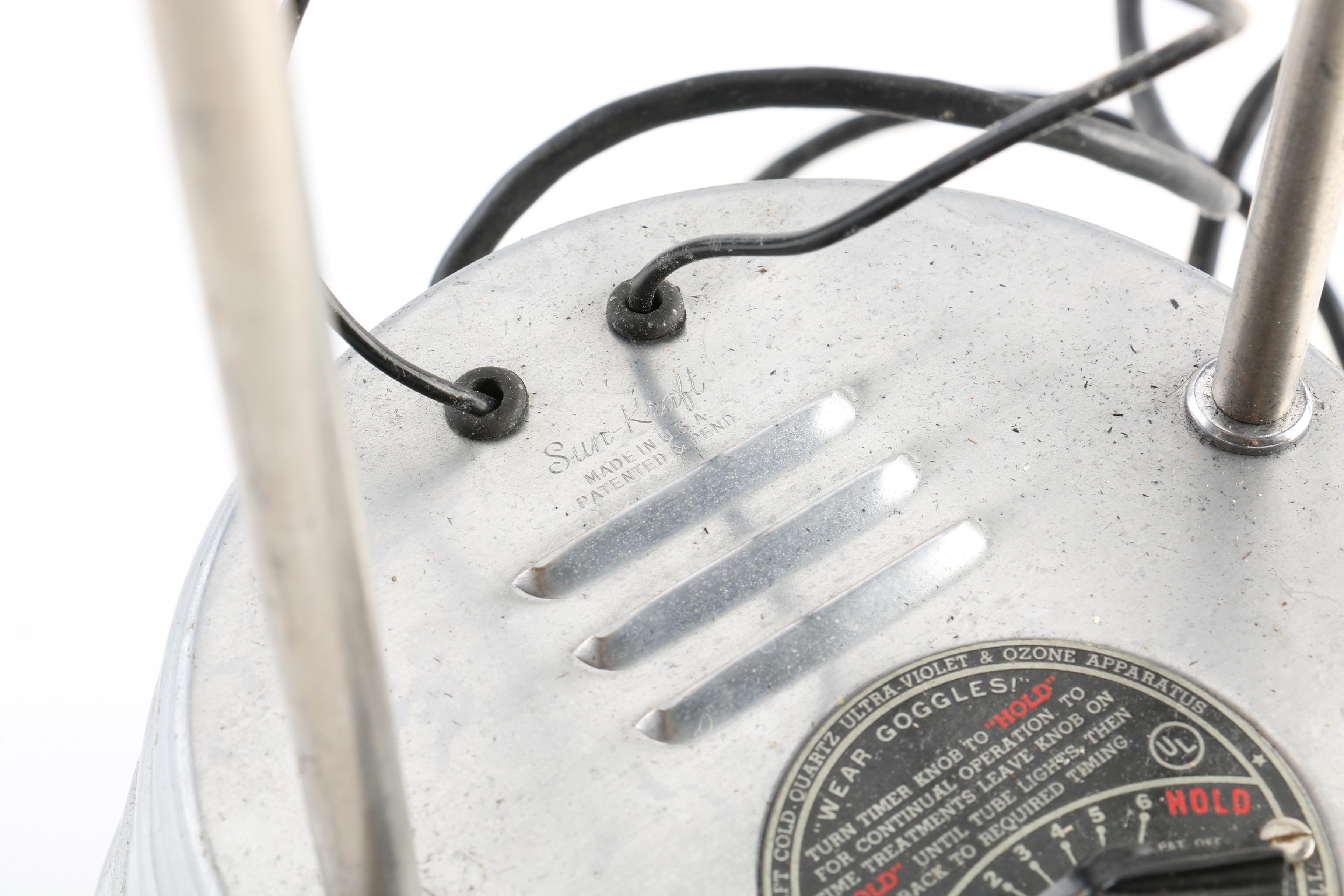 Vintage Sun-Kraft Ultraviolet Therapy Lamp with Accessories