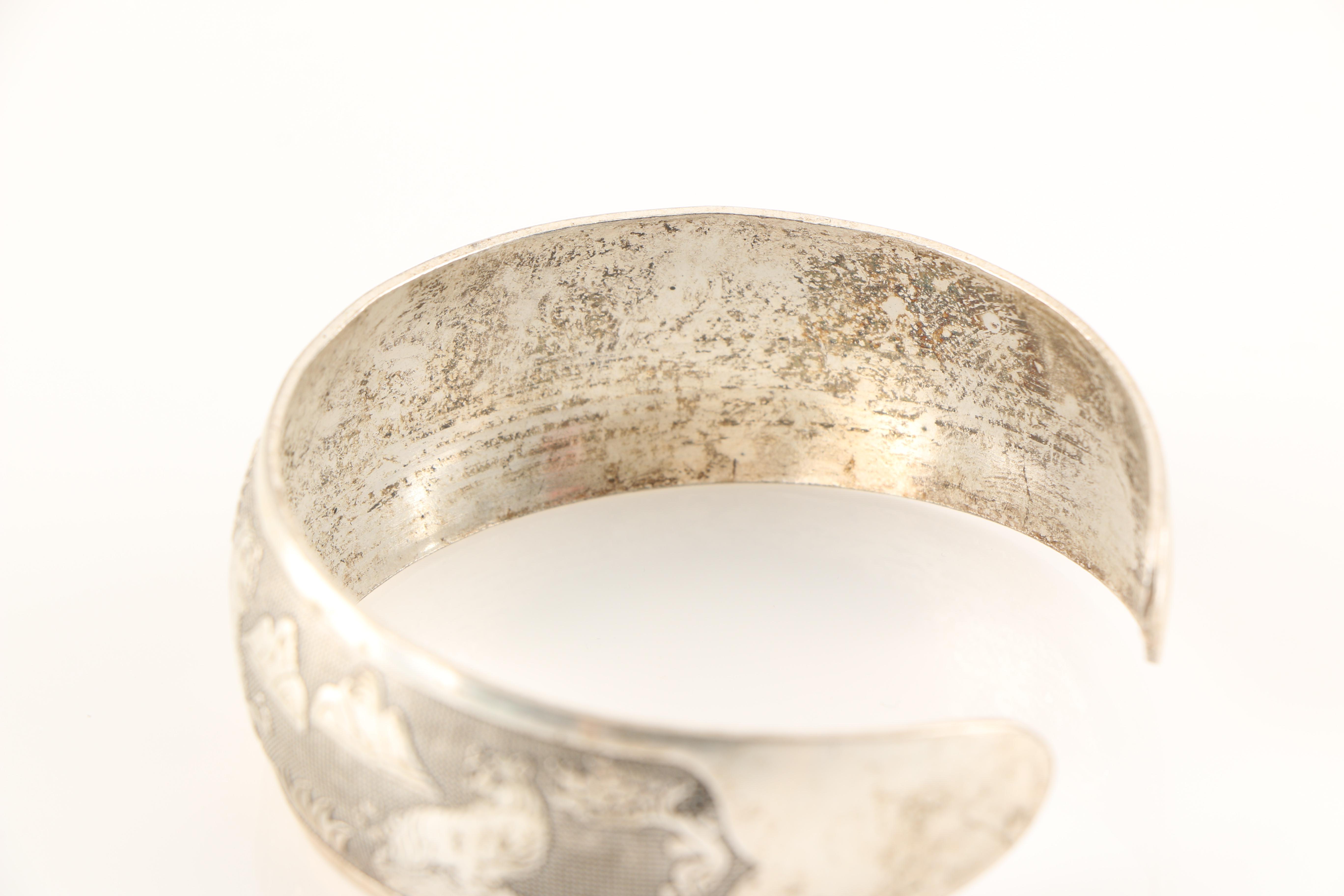 Silver Tone Nature Themed Cuff Bracelet Selection