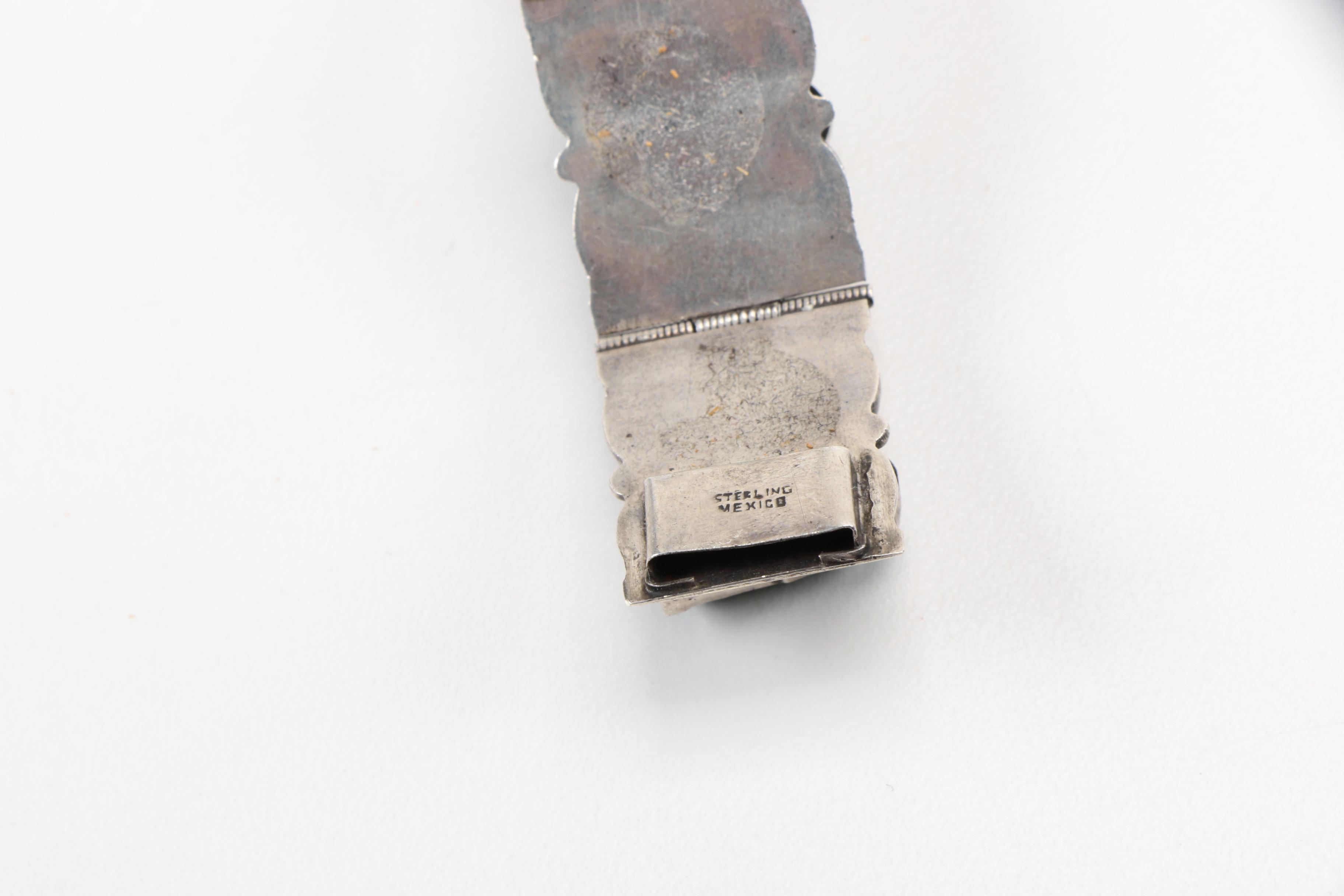 Mesoamerican Coin and Sterling Silver Jewelry Featuring Taxco