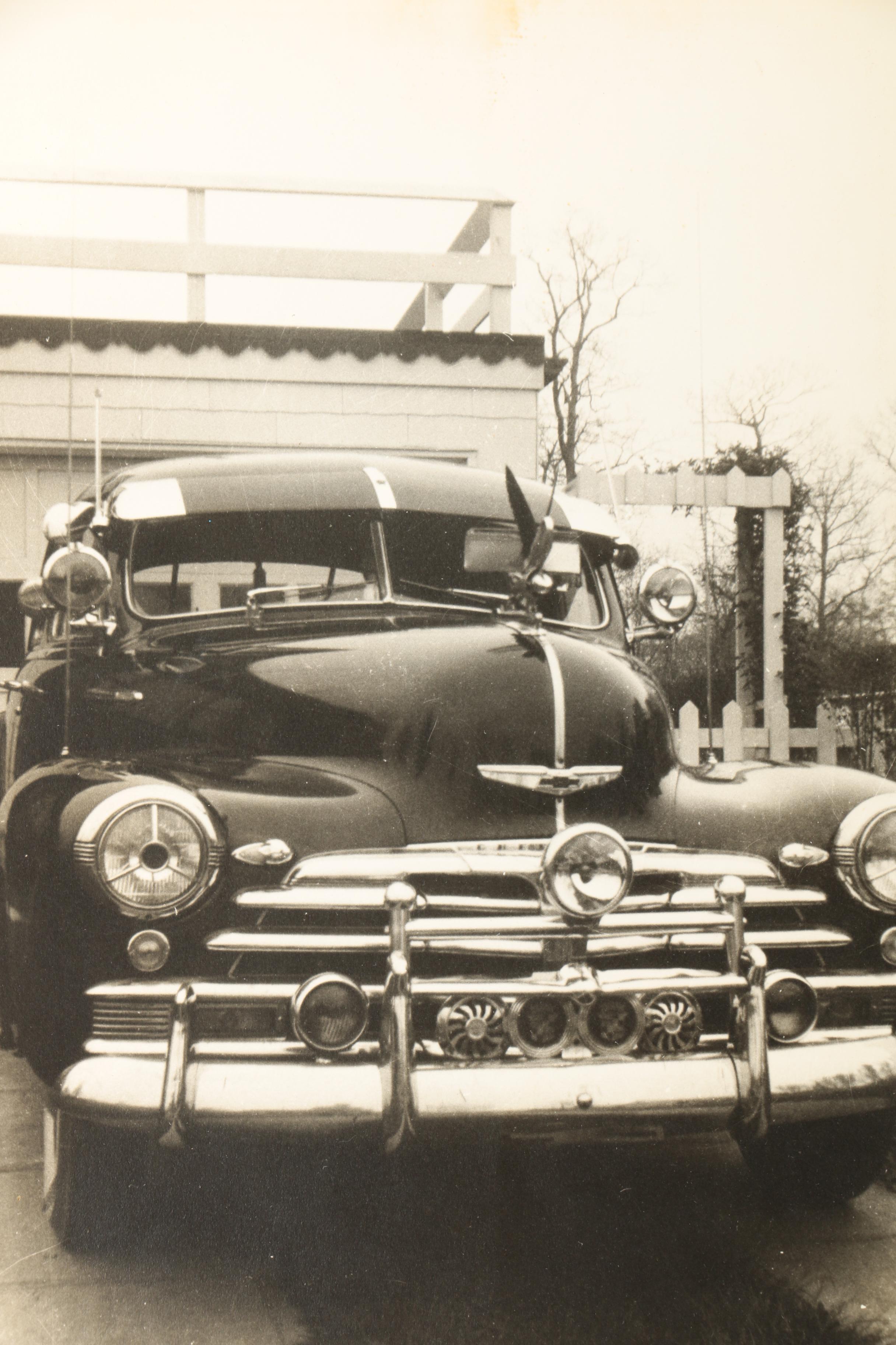 Albumen and Black and White Photographs Featuring Photos of Cars
