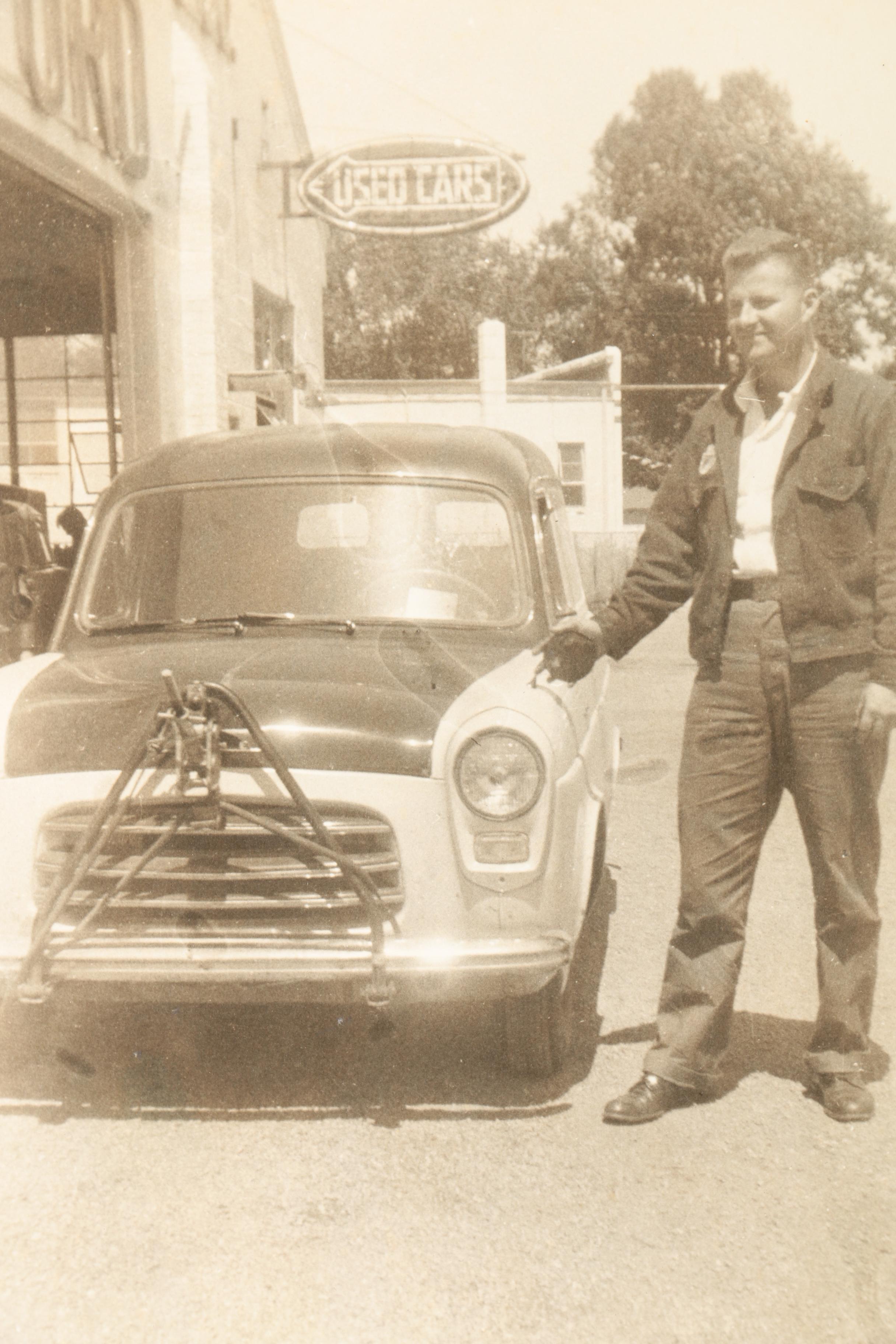 Albumen and Black and White Photographs Featuring Photos of Cars