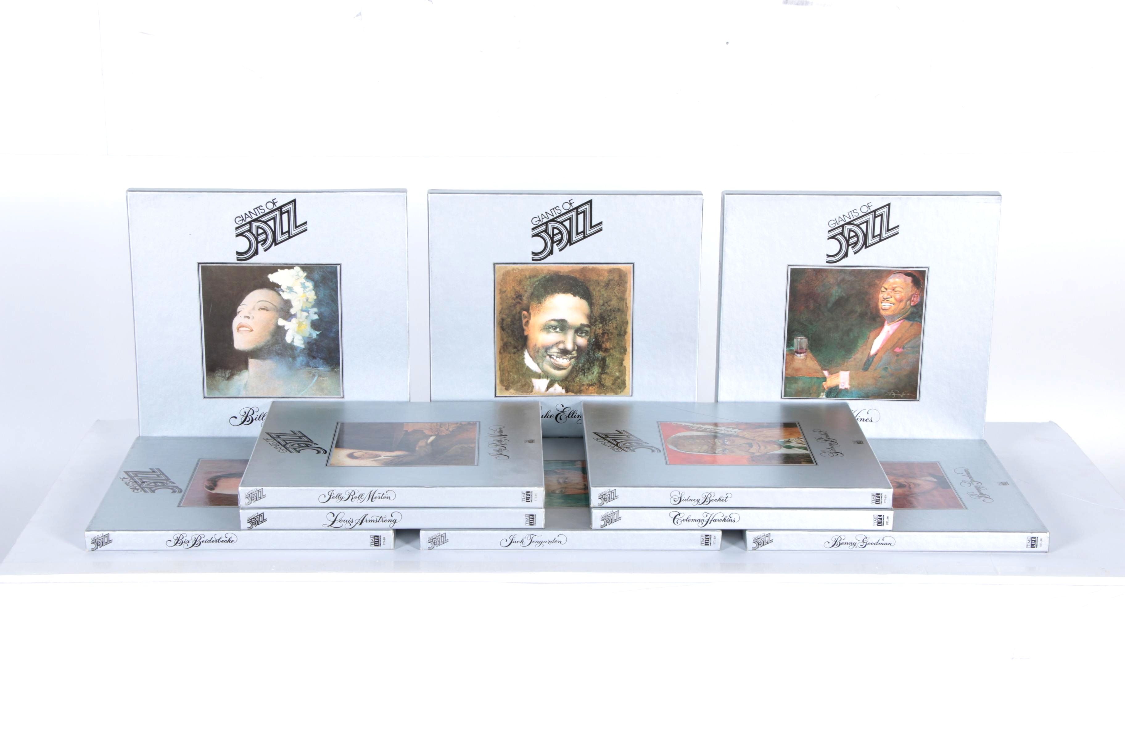 Billie Holiday and Other Time Life "Giants of Jazz" LP Box Sets