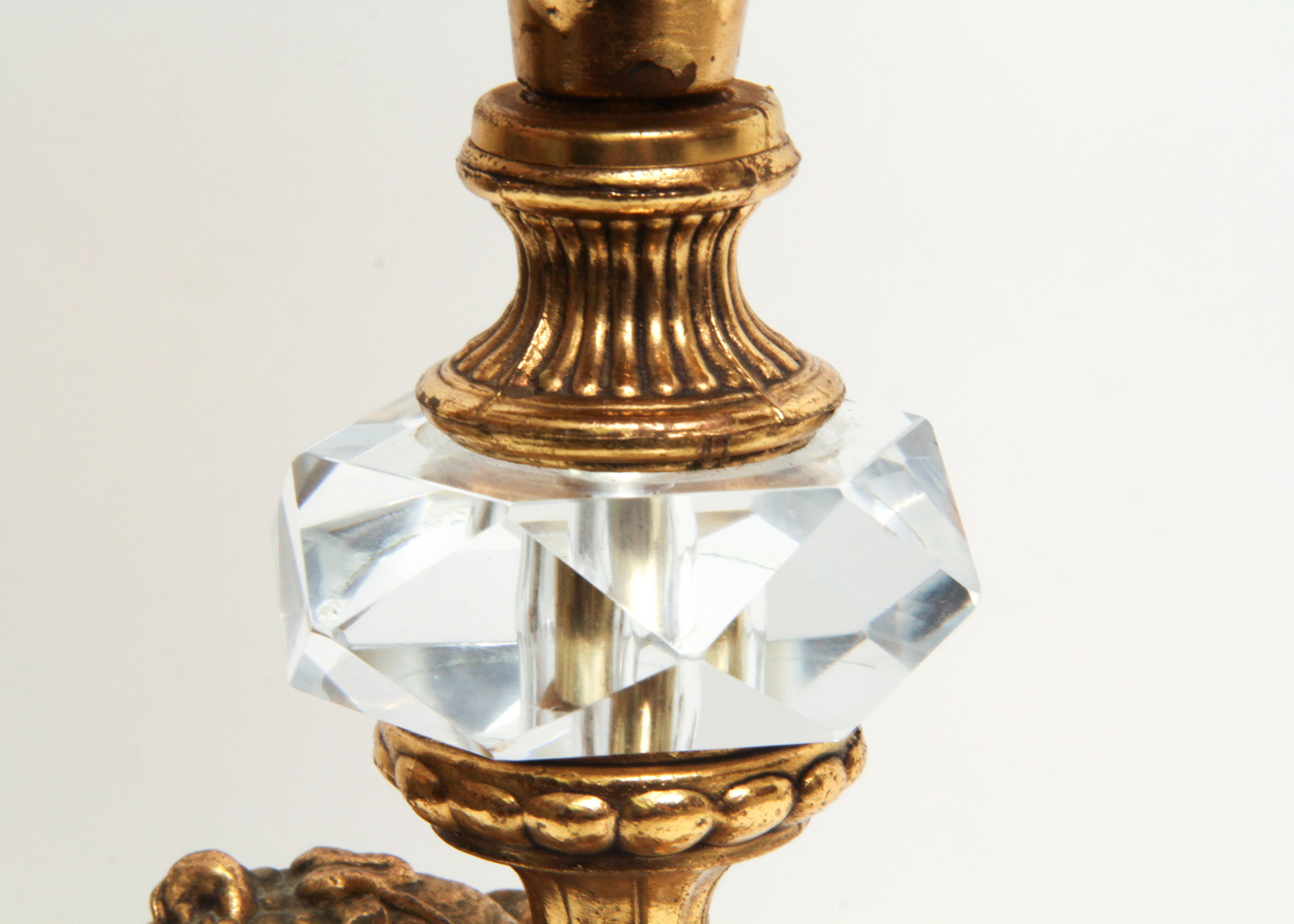 Vintage Italian Style Cherub Torchiere Table Lamp