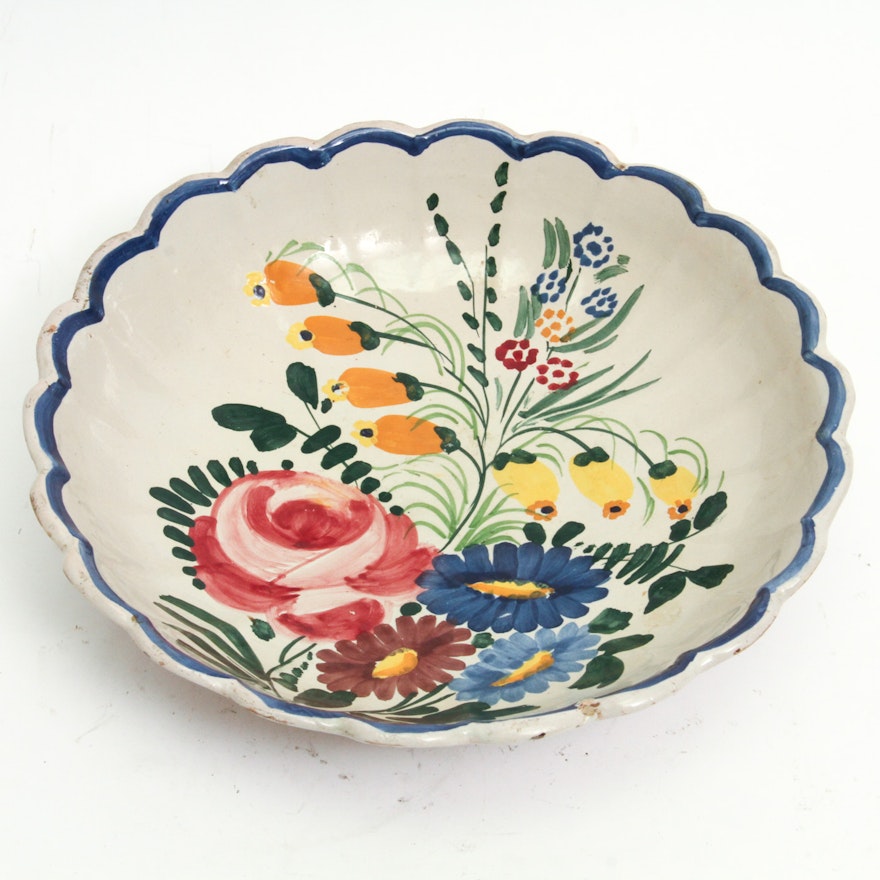 Hand-Painted Italian Ceramic Bowl