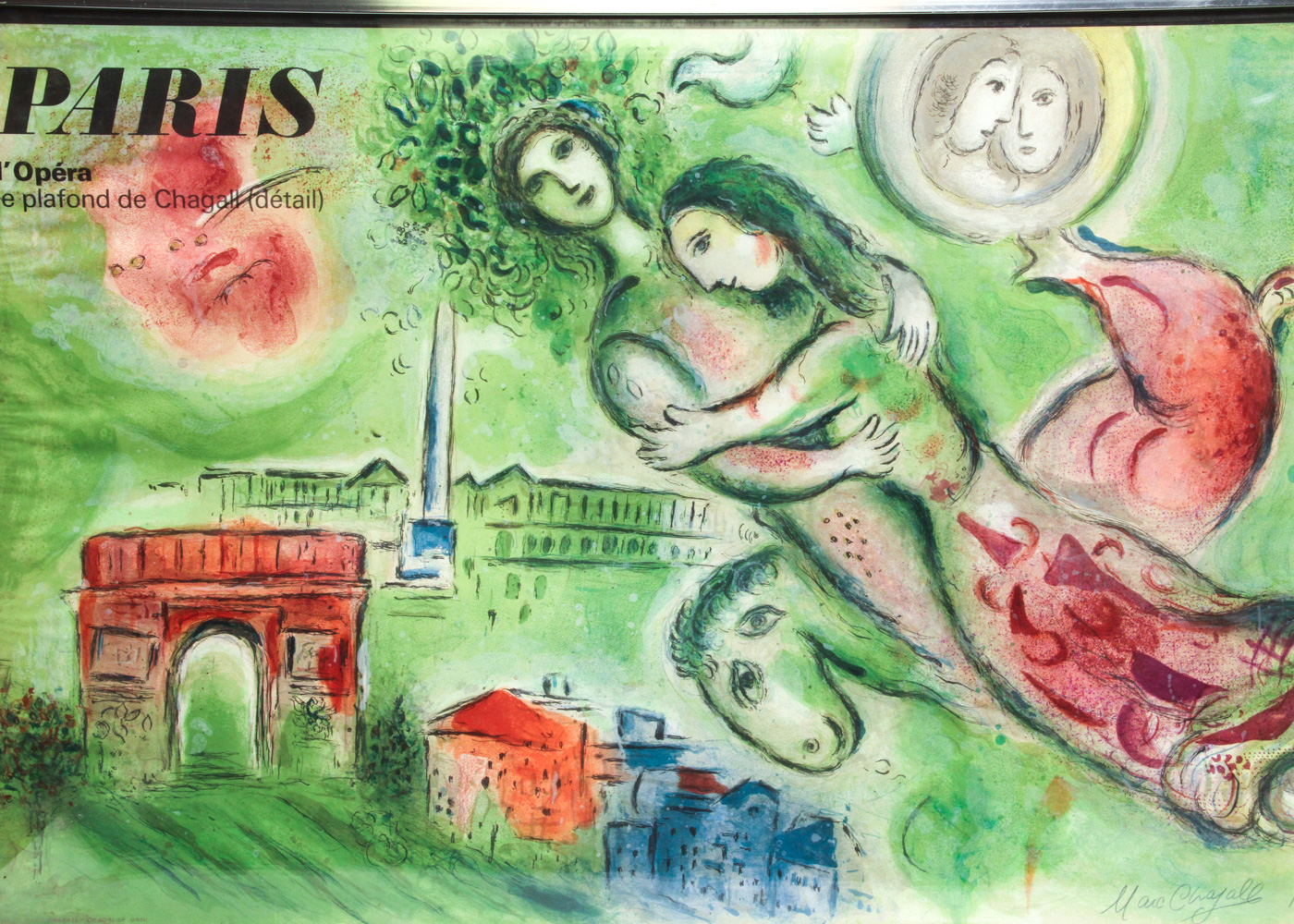 Lithograph on Paper After Marc Chagall "Romeo and Juliet"