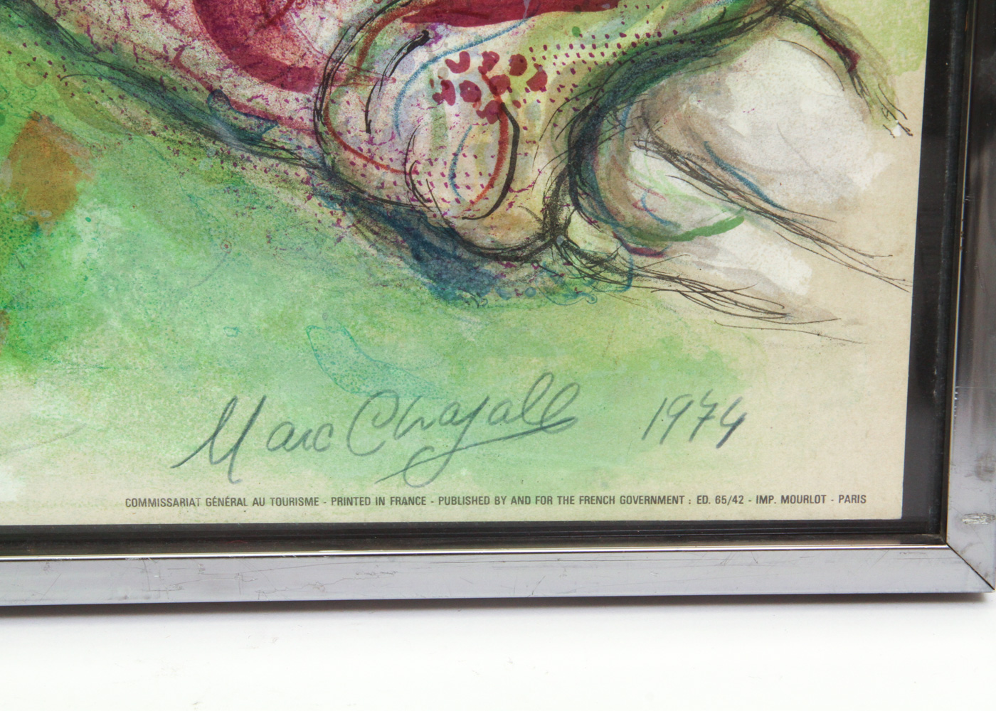 Lithograph on Paper After Marc Chagall "Romeo and Juliet"