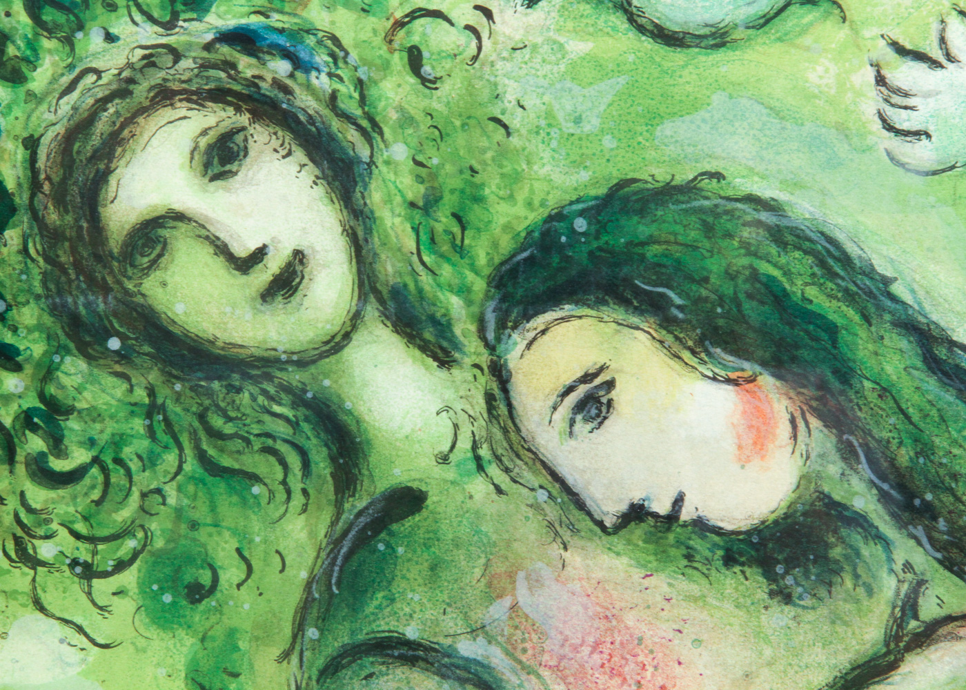 Lithograph on Paper After Marc Chagall "Romeo and Juliet"